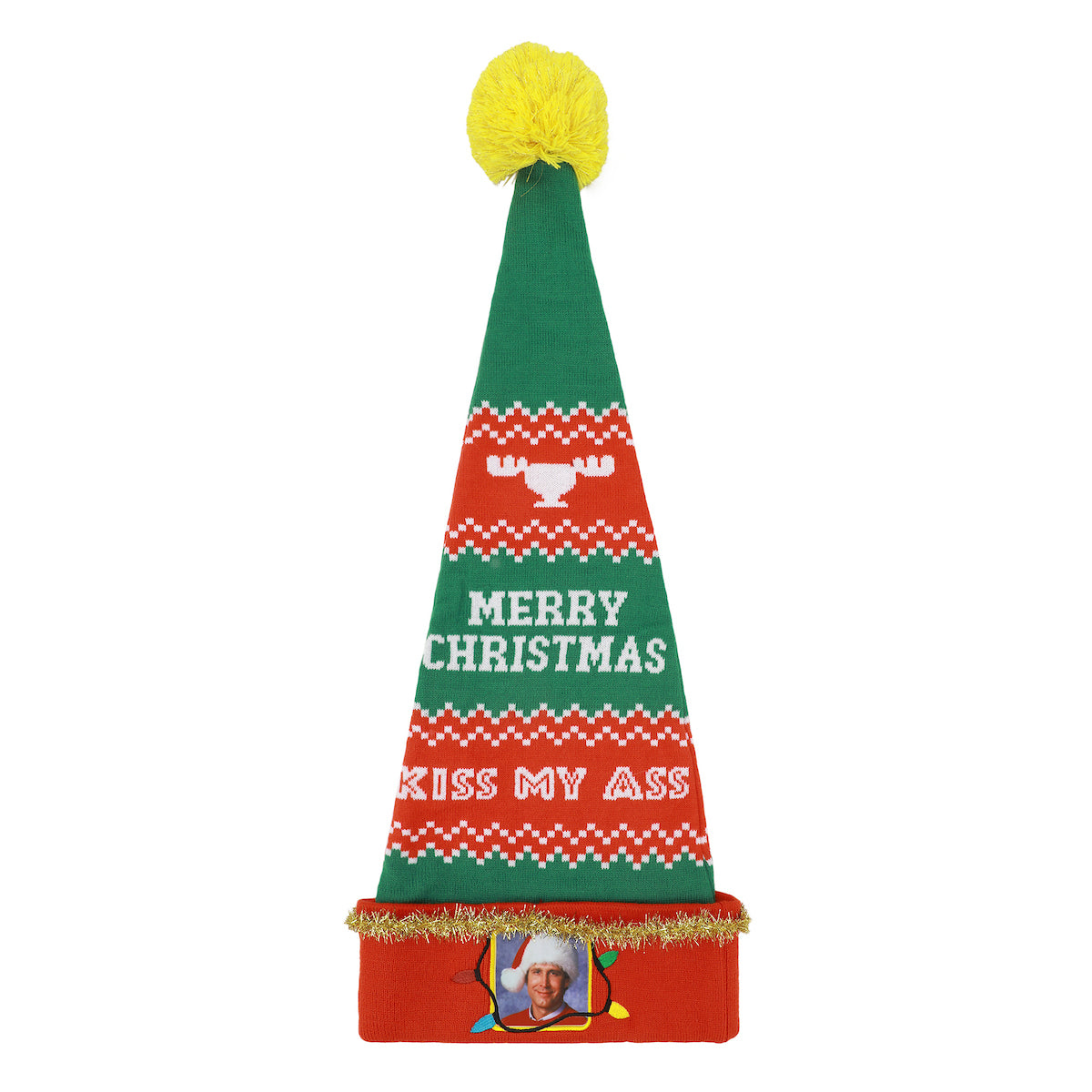 National Lampoon's Christmas Vacation Clark Red & Green Santa Hat