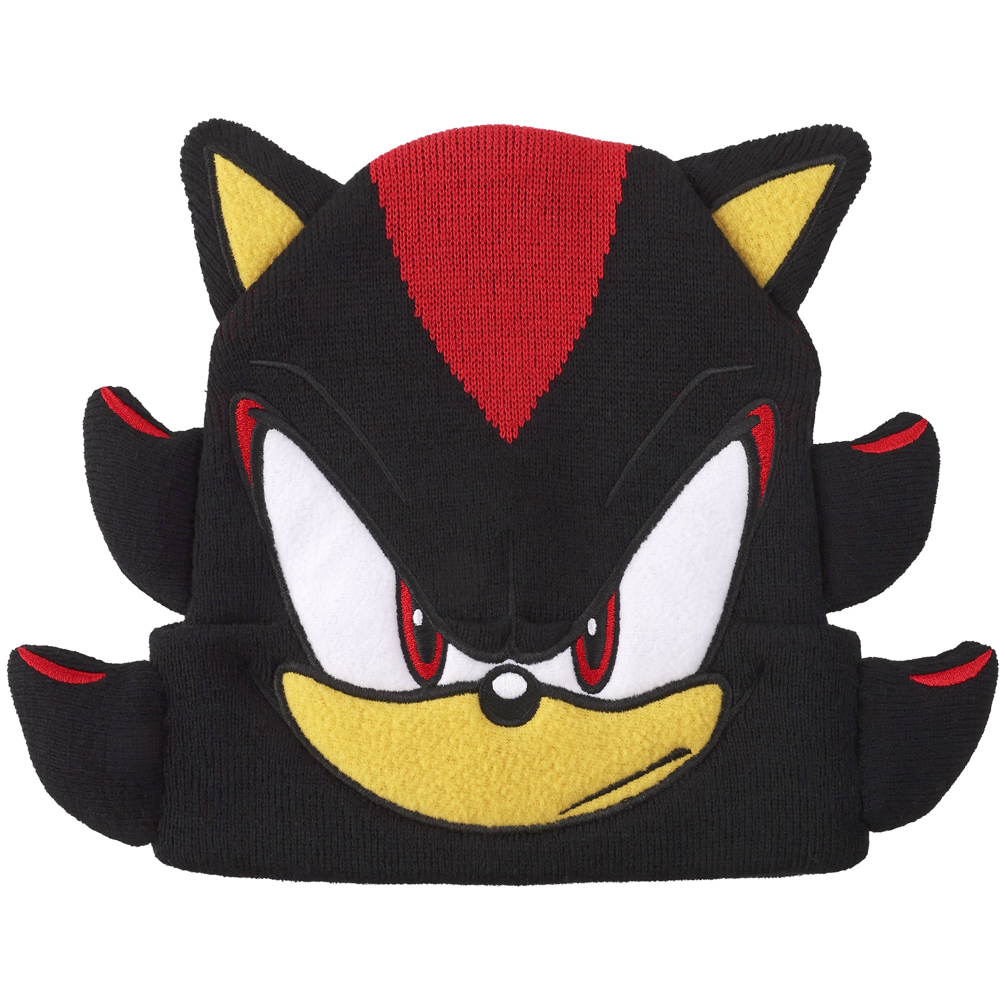 Sonic The Hedgehog 3D Shadow Black Cuff Beanie