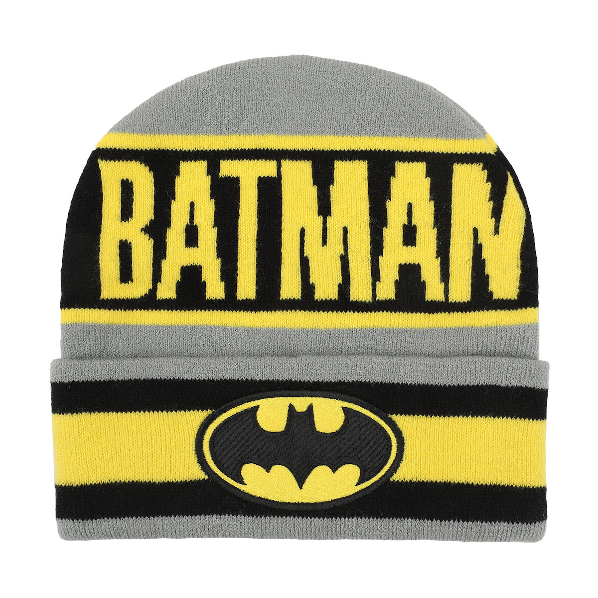 Batman Logo Gray Cuff Beanie