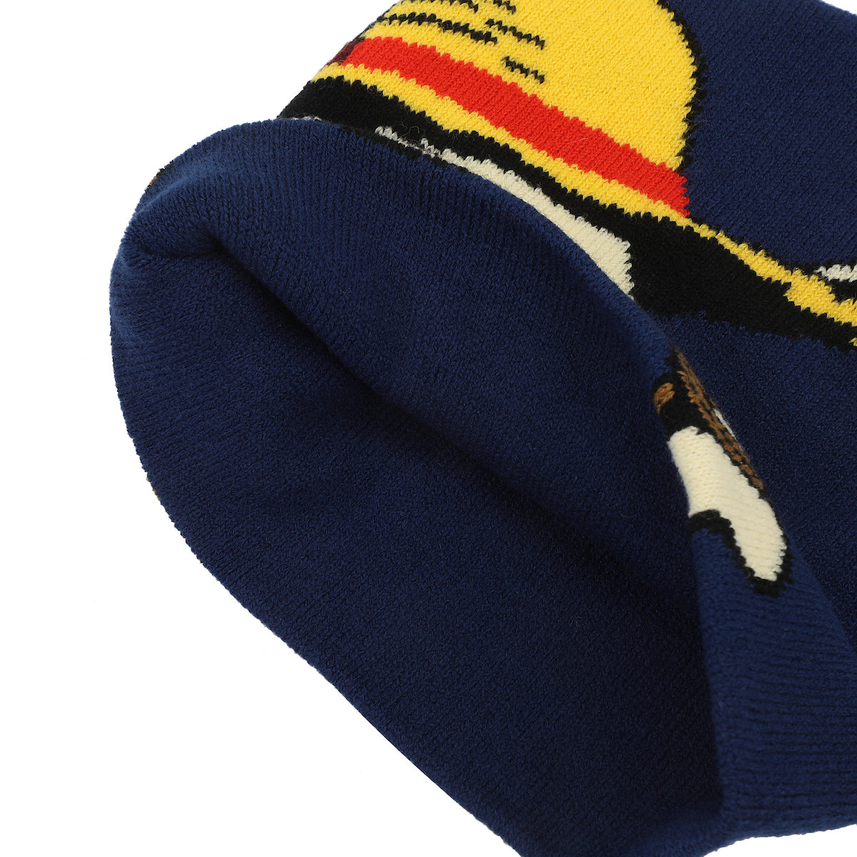 One Piece Live Action Straw Hat Skull & Crossbones Navy Cuffless Beanie