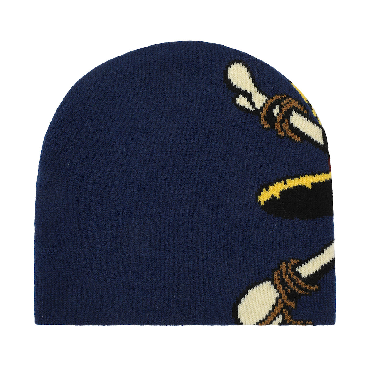 One Piece Live Action Straw Hat Skull & Crossbones Navy Cuffless Beanie