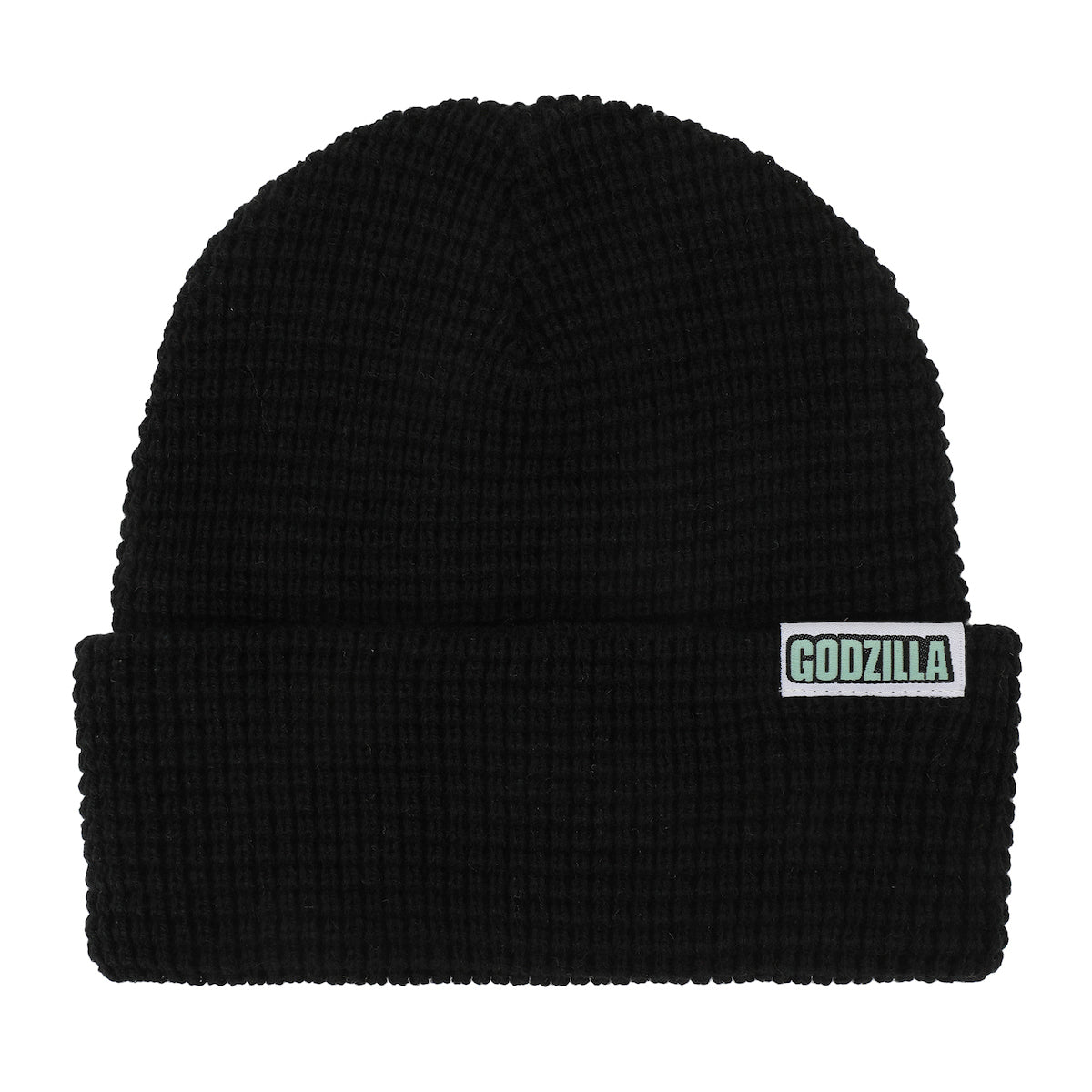 Godzilla Monster Patch Black Cuff Beanie