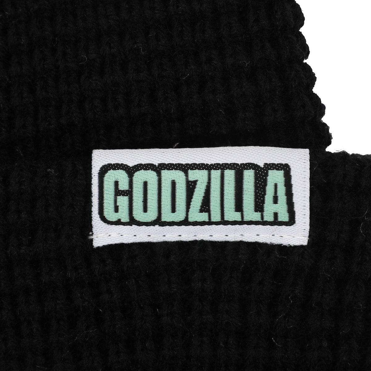 Godzilla Monster Patch Black Cuff Beanie