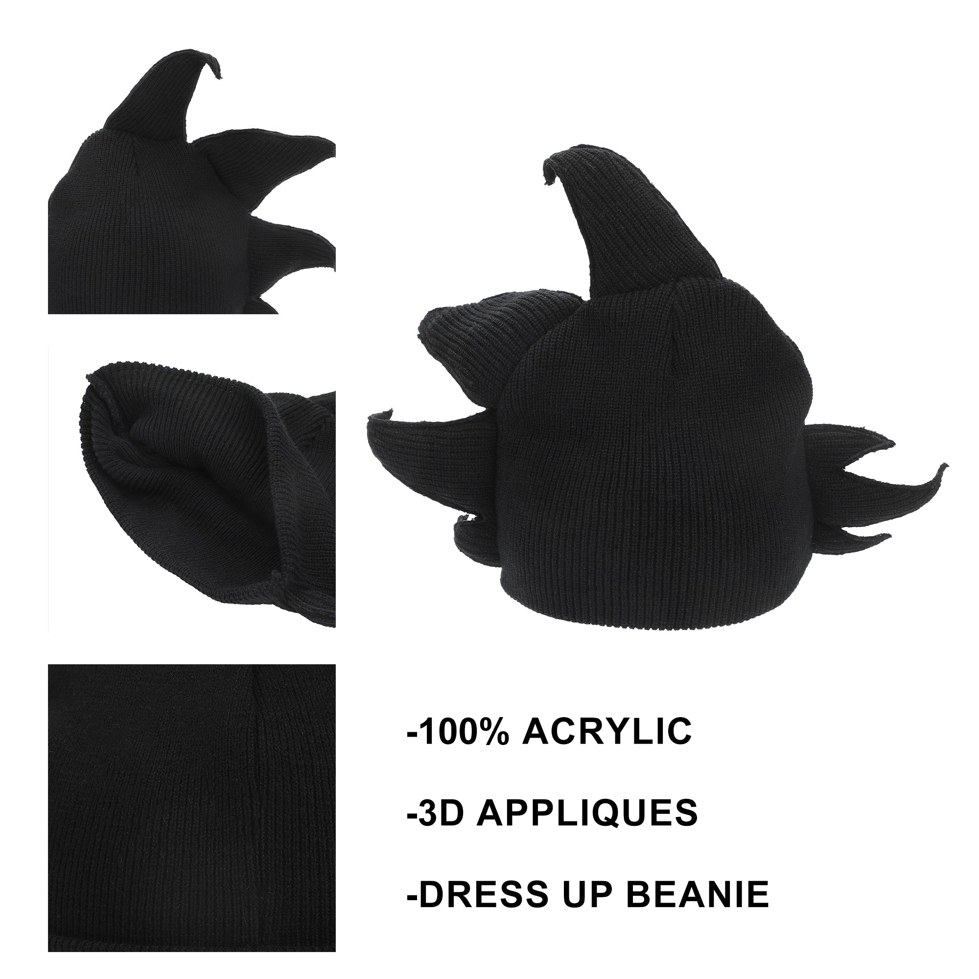 Dragon Ball Z Goku Hair Cosplay Novelty Knit Beanie