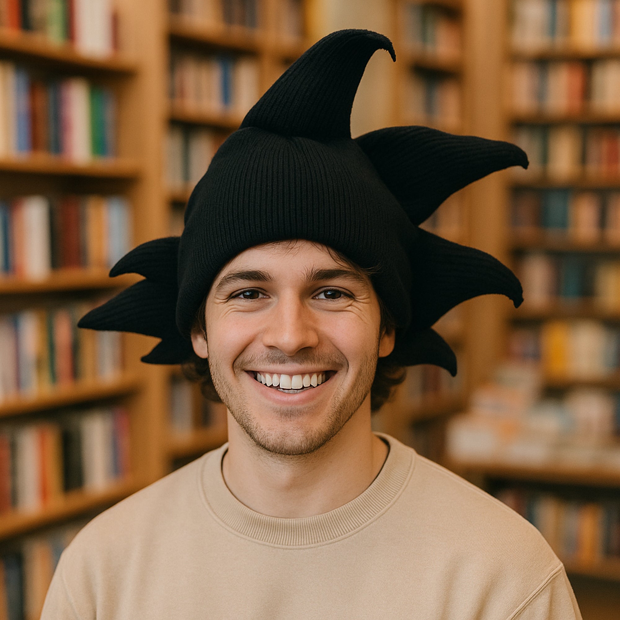 Dragon Ball Z Goku Hair Cosplay Novelty Knit Beanie