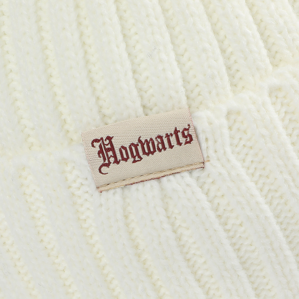 Harry Potter Hogwarts Embroidery And Woven Patch Acrylic Knit Cuff Beanie