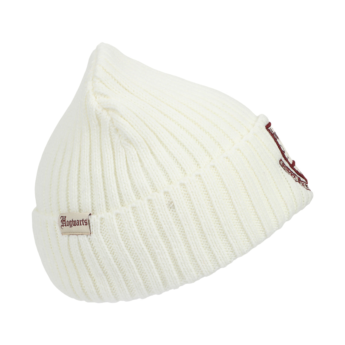 Harry Potter Hogwarts Embroidery And Woven Patch Acrylic Knit Cuff Beanie