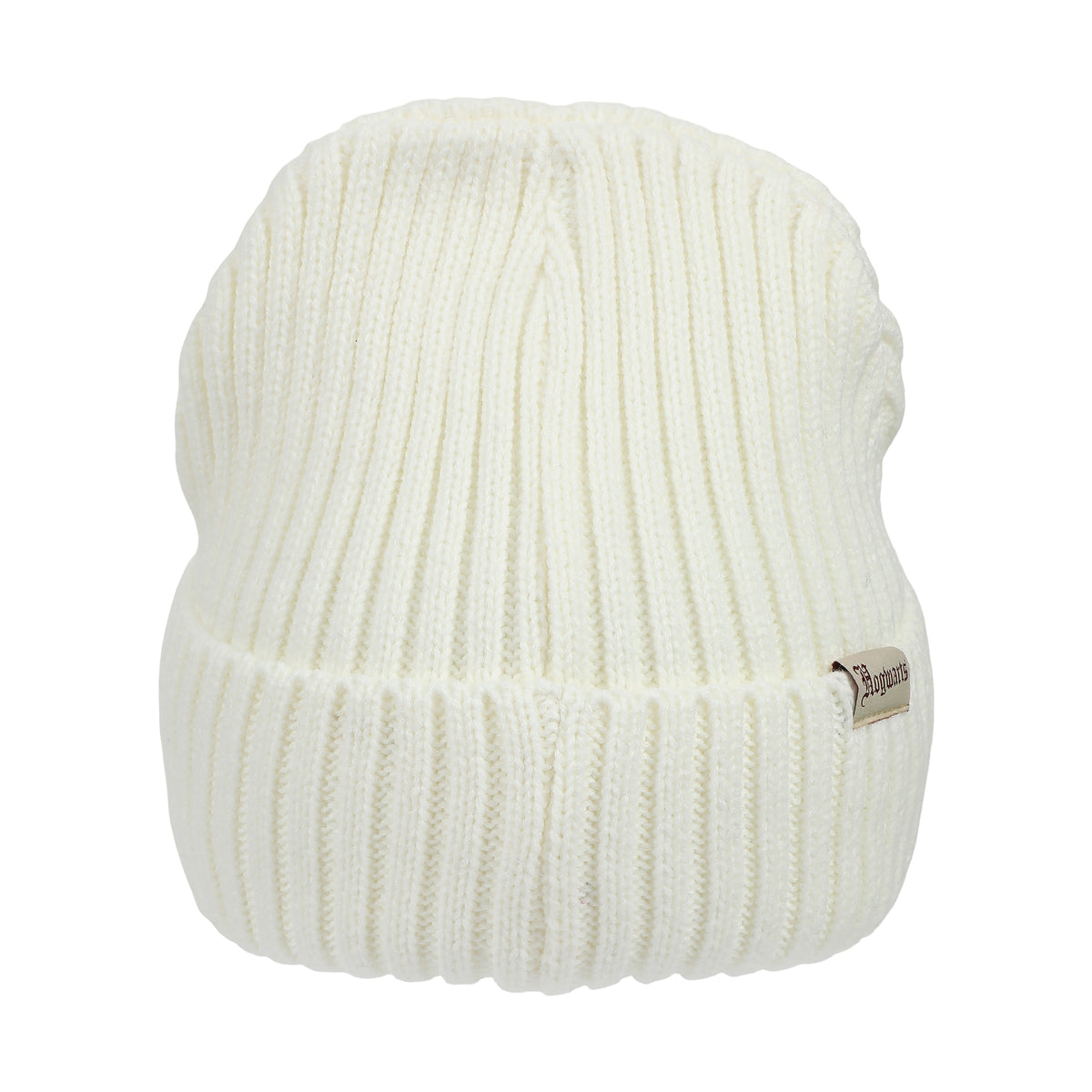 Harry Potter Hogwarts Embroidery And Woven Patch Acrylic Knit Cuff Beanie
