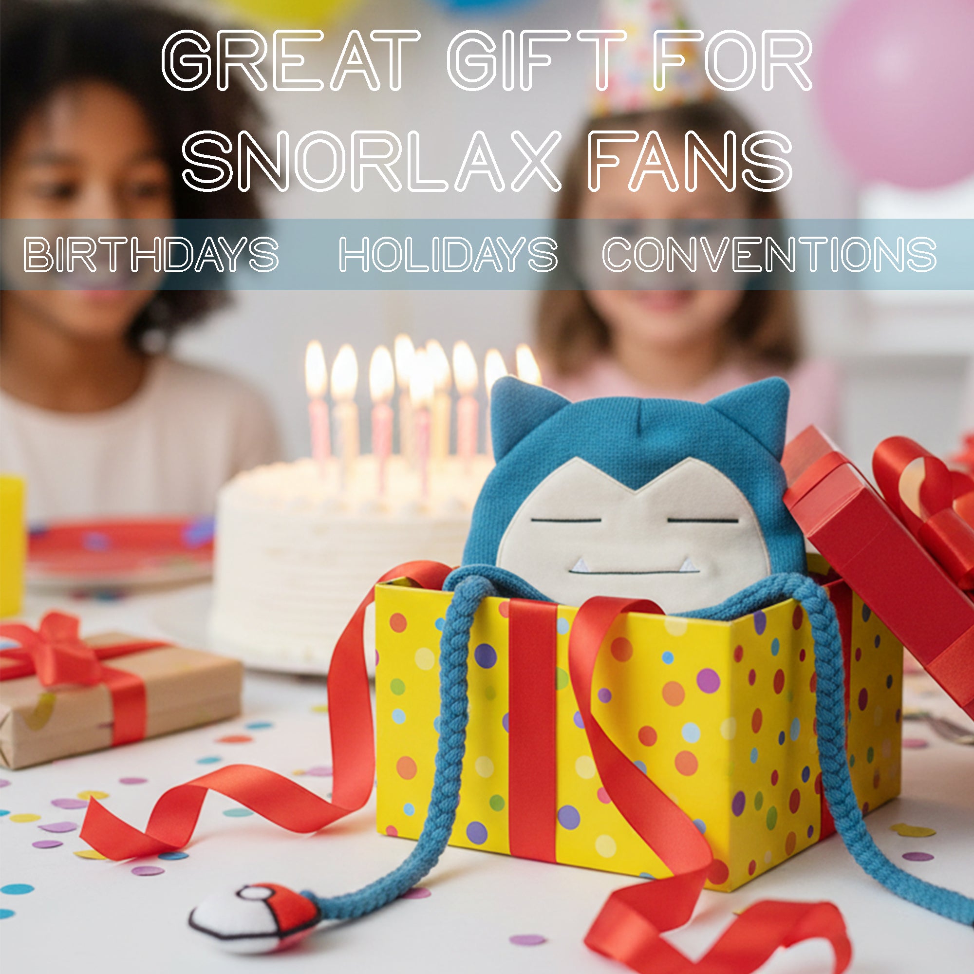 Pokémon Snorlax Blue Laplander Knit Beanie Cap