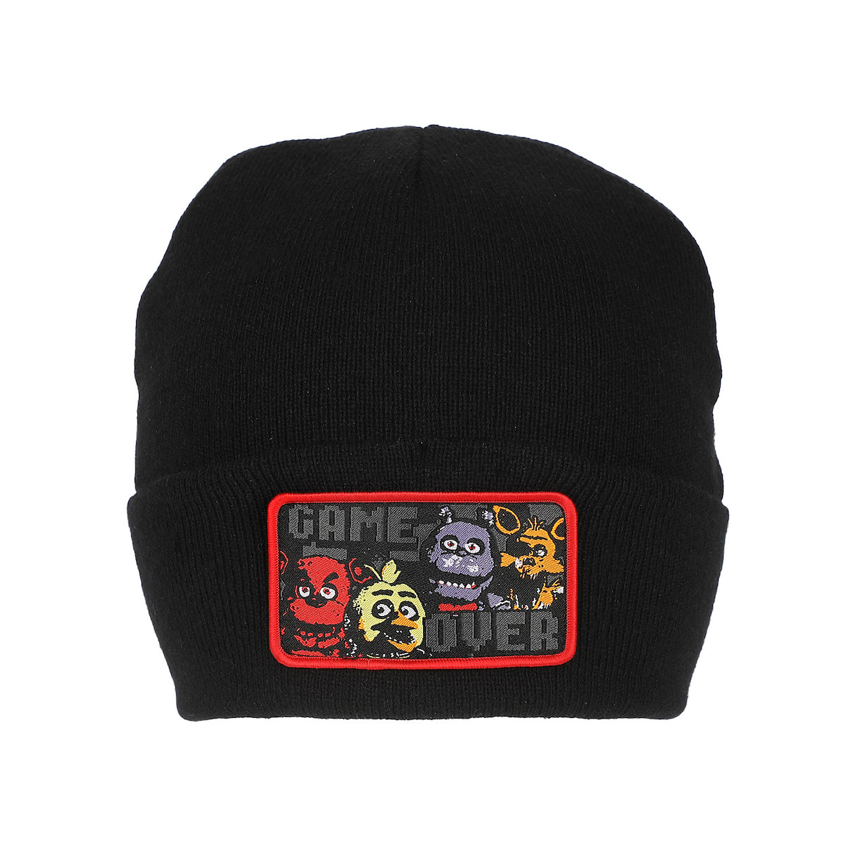 Five Nights At Freddy's Game Over Unisex Black Knit Beanie Cap