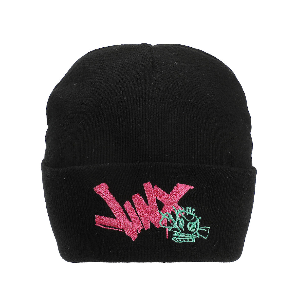 Arcane Jinx Graffiti Adult Black Cuff Knit Beanie