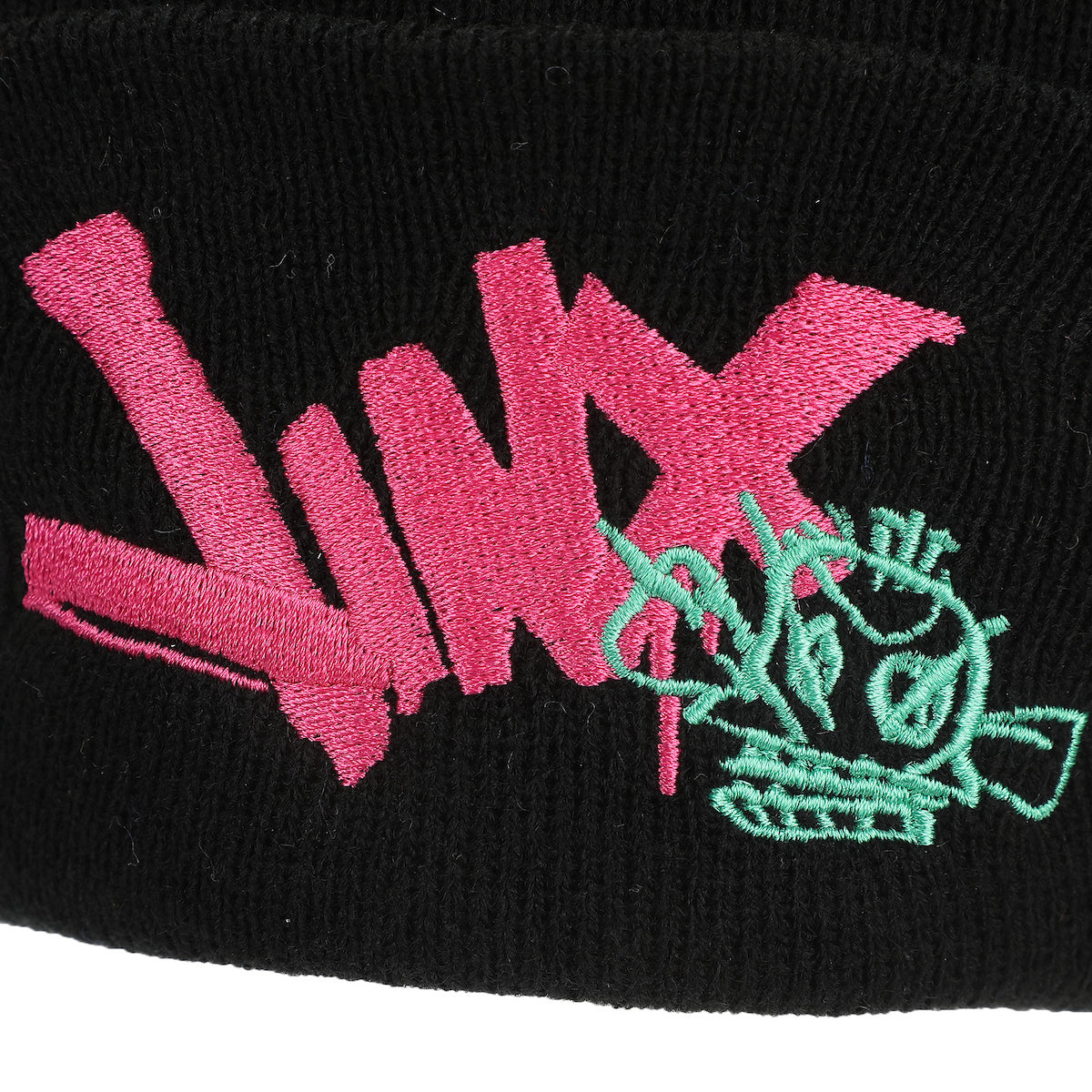 Arcane Jinx Graffiti Adult Black Cuff Knit Beanie