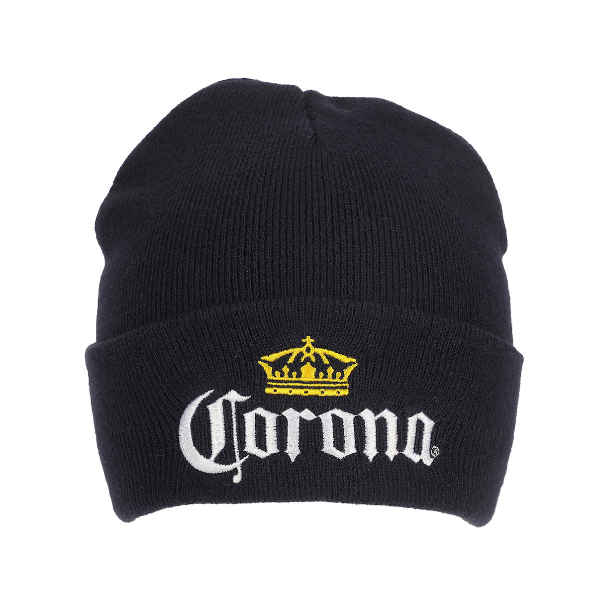 Corona Logo Embroidery On Acrylic Knit Standard Cuff Beanie