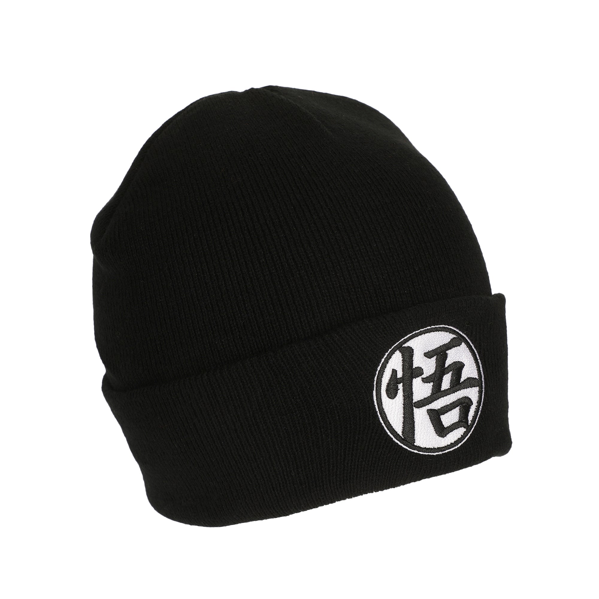 Dragon Ball Z Goku Symbol Embroidery On Acrylic Knit Standard Cuff Beanie