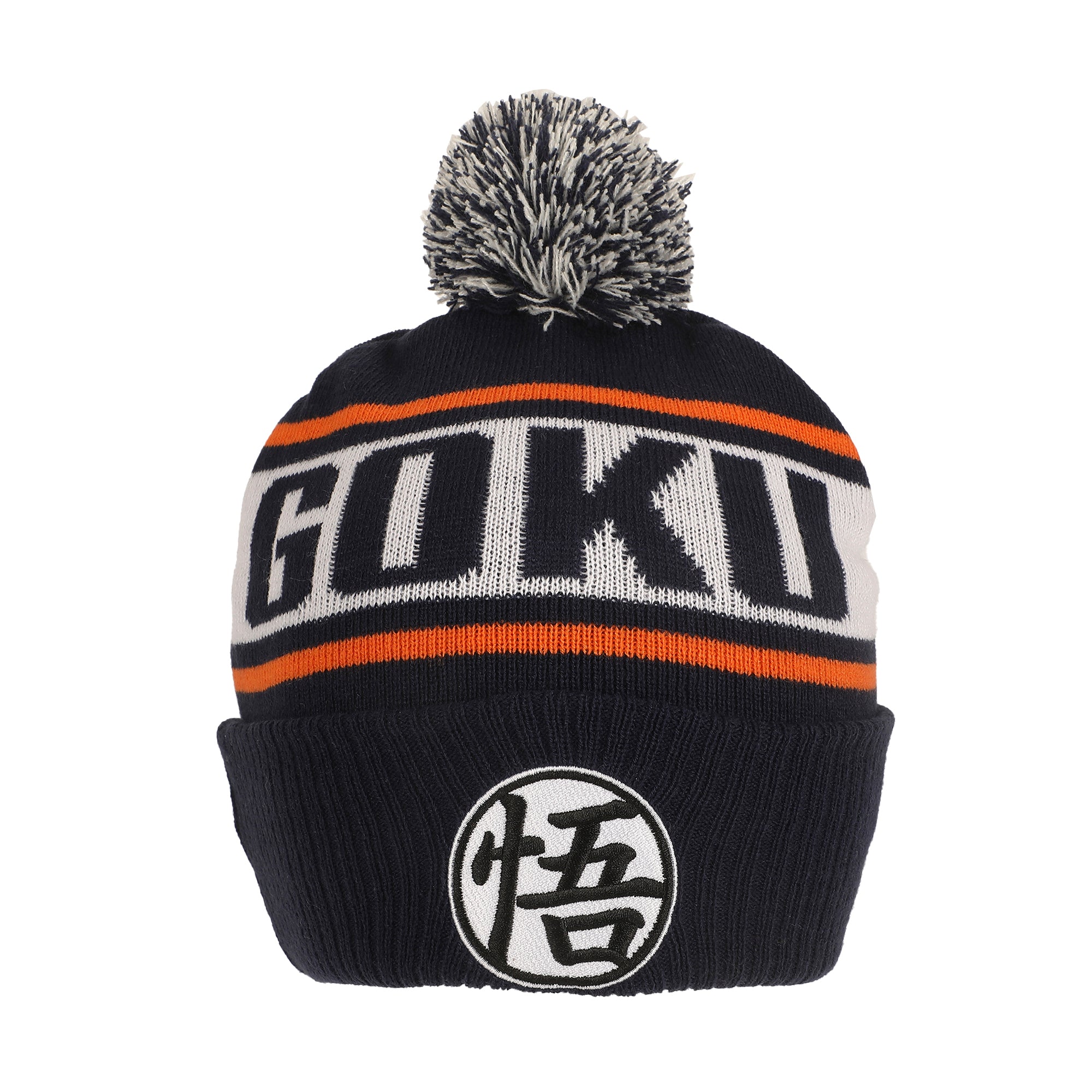 Dragon Ball Z Goku Kanji Blue Cuff Beanie