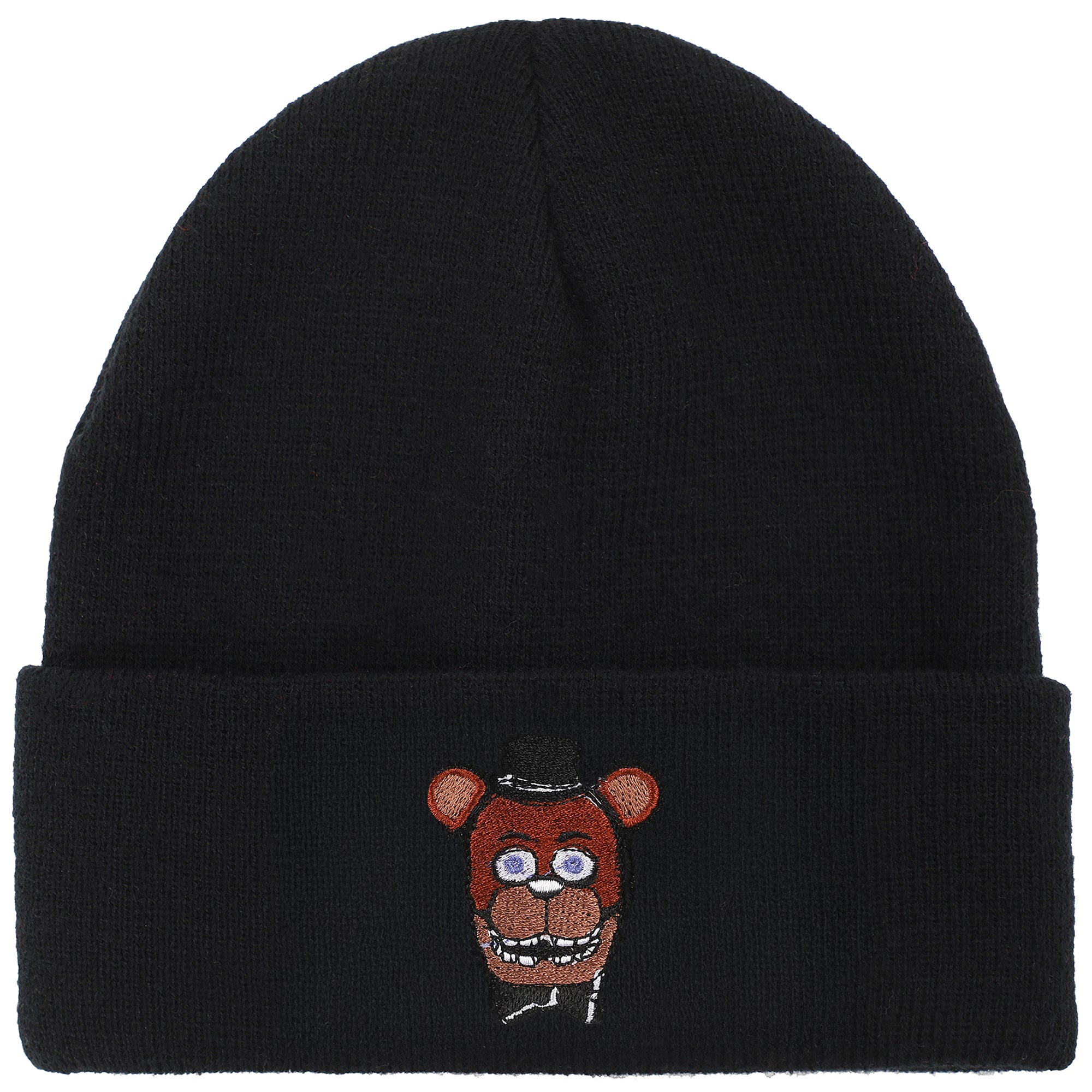 Five Nights At Freddy's Freddy Embroidery On Acrylic Knit Standard Cuff Beanie