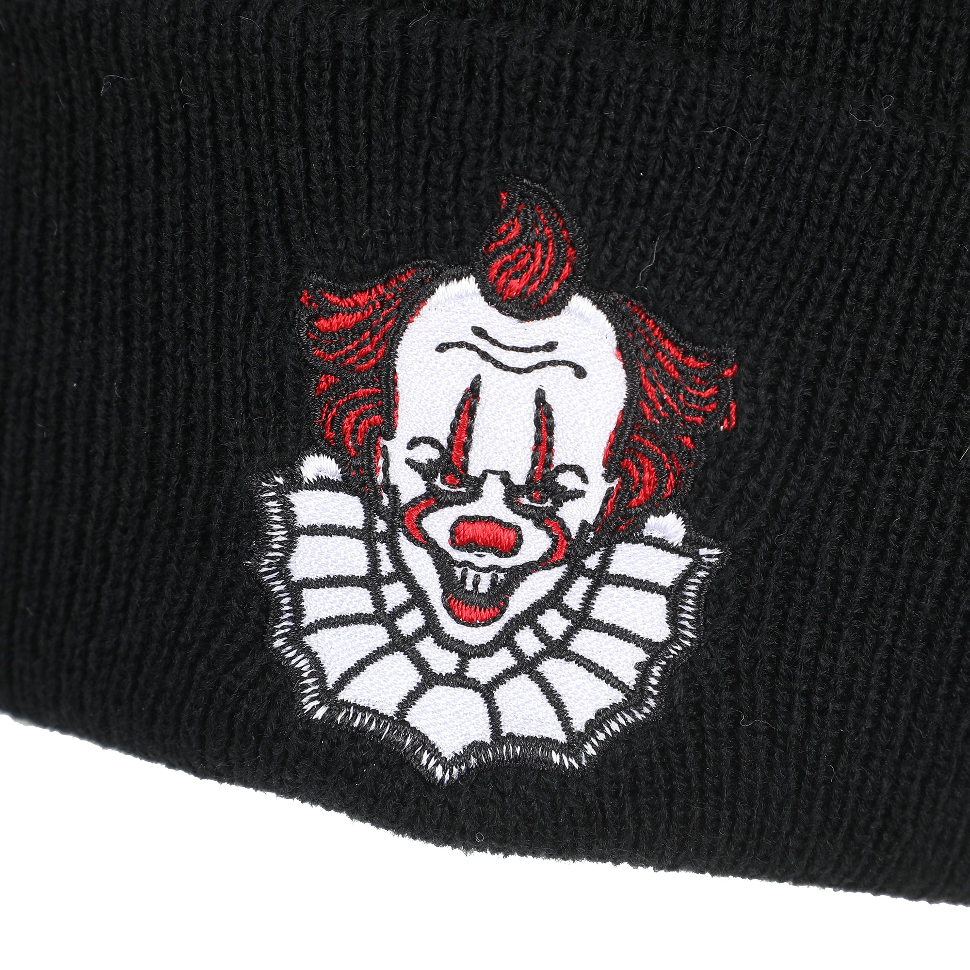 It Movie 2017 Pennywise Embroidery On Acrylic Knit Standard Cuff Beanie