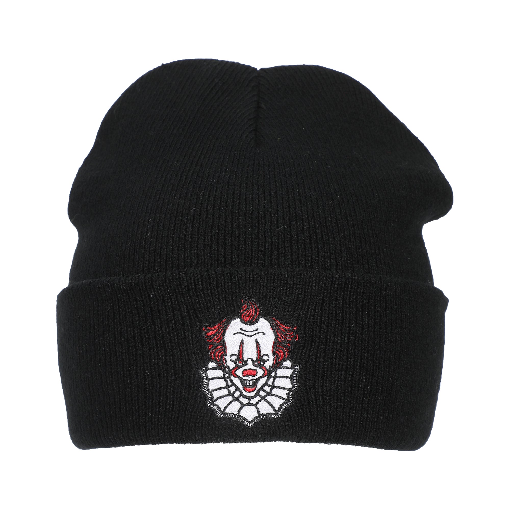 It Movie 2017 Pennywise Embroidery On Acrylic Knit Standard Cuff Beanie