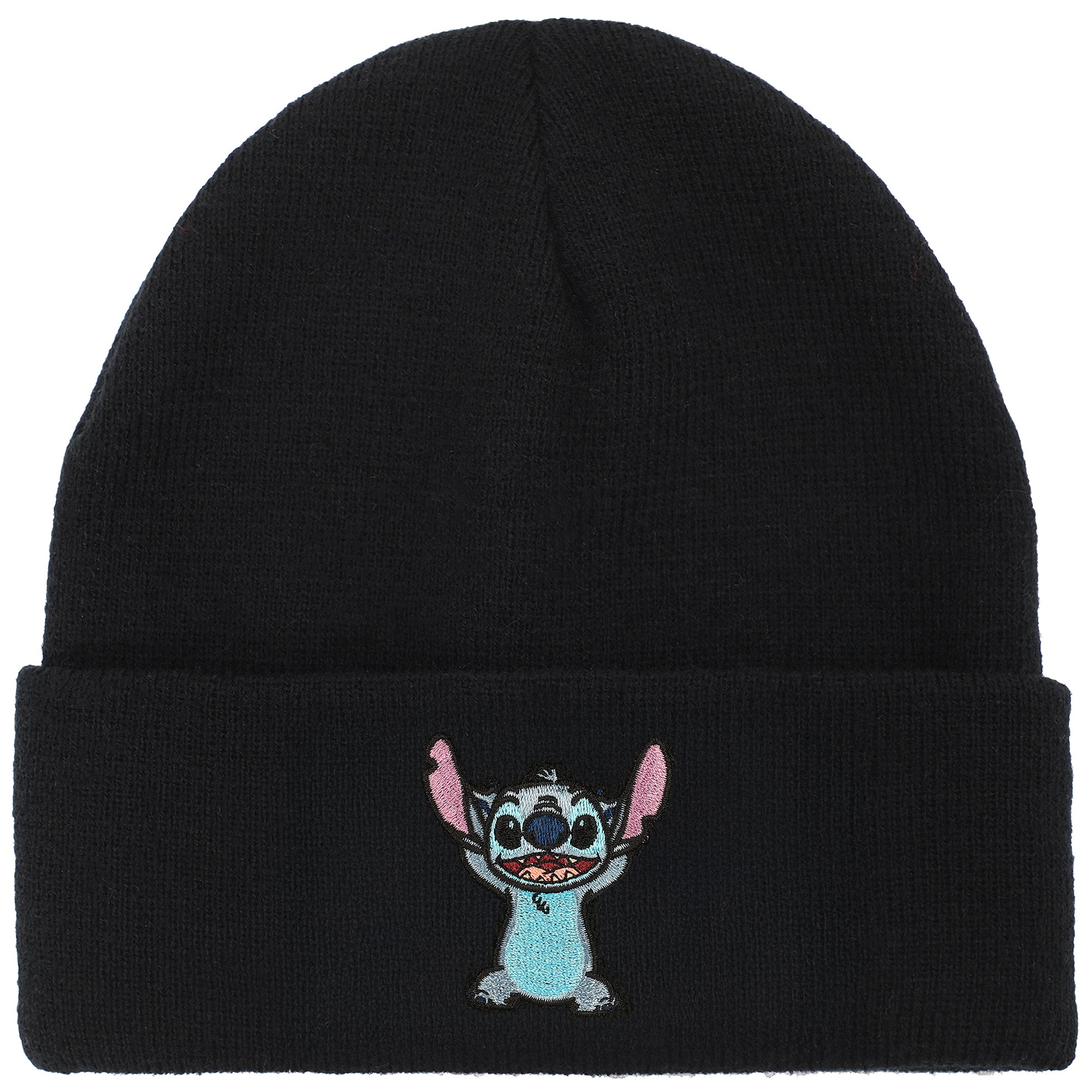 Lilo & Stitch Embroidery On Acrylic Knit Standard Cuff Beanie