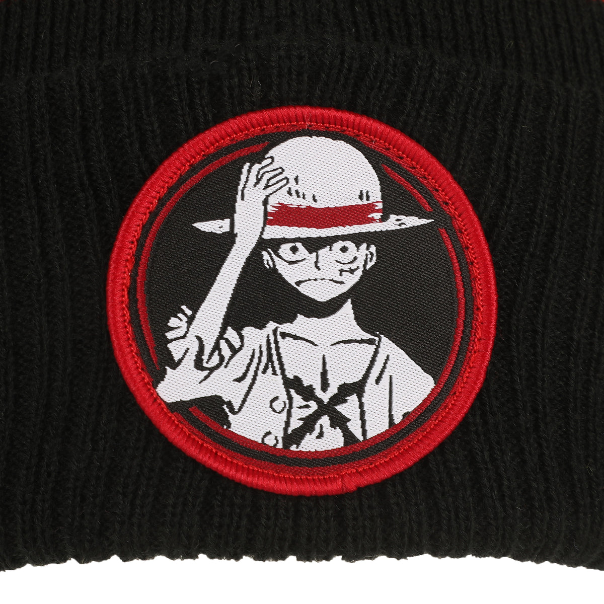 One Piece Luffy Black Cuff Beanie