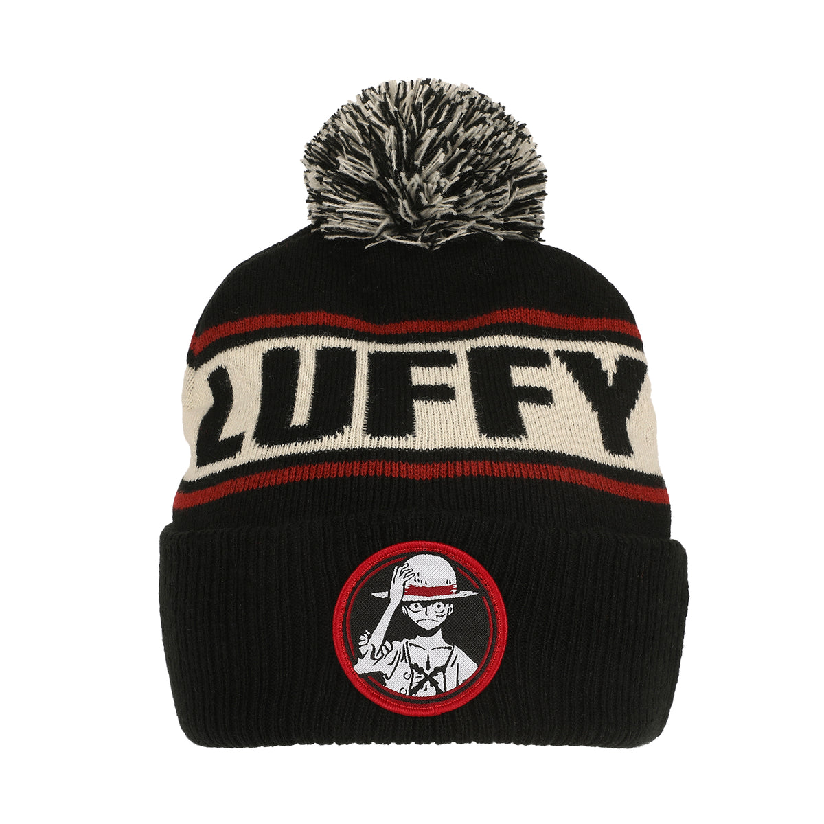 One Piece Luffy Black Cuff Beanie