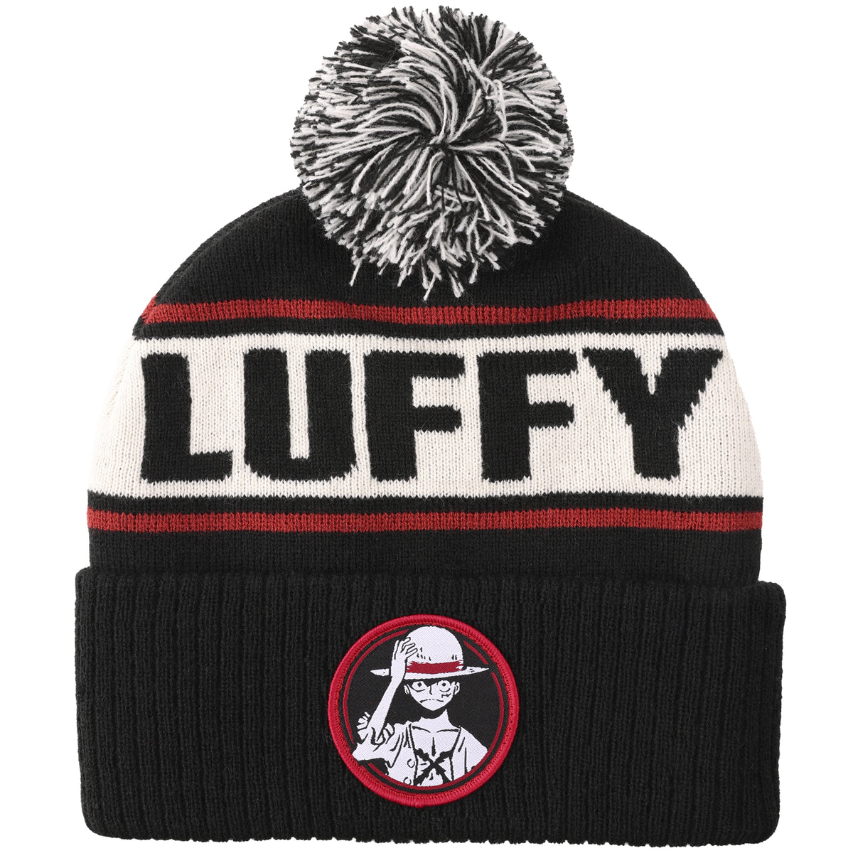One Piece Luffy Black Cuff Beanie