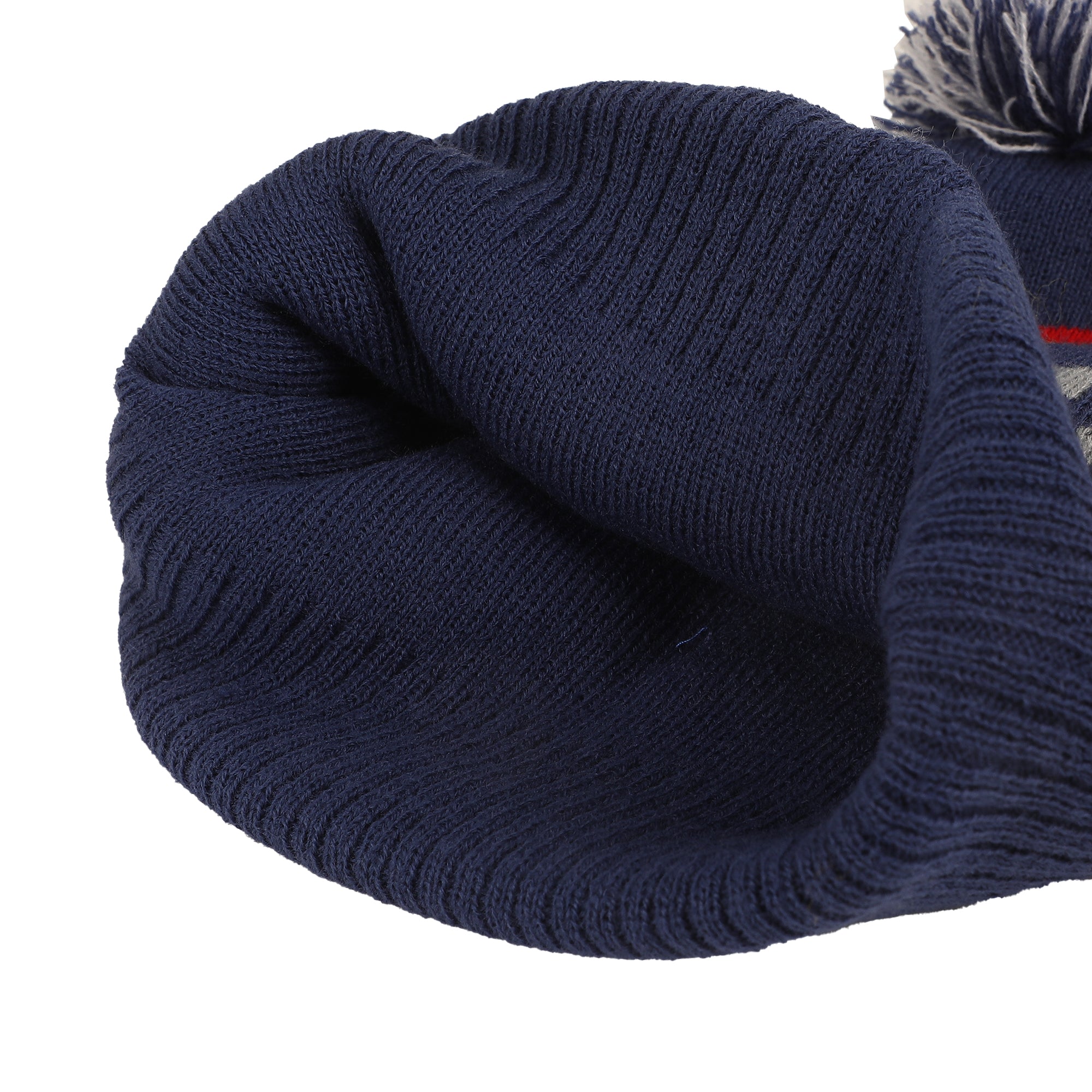 Pabst Logo & Stripe Blue Cuff Beanie