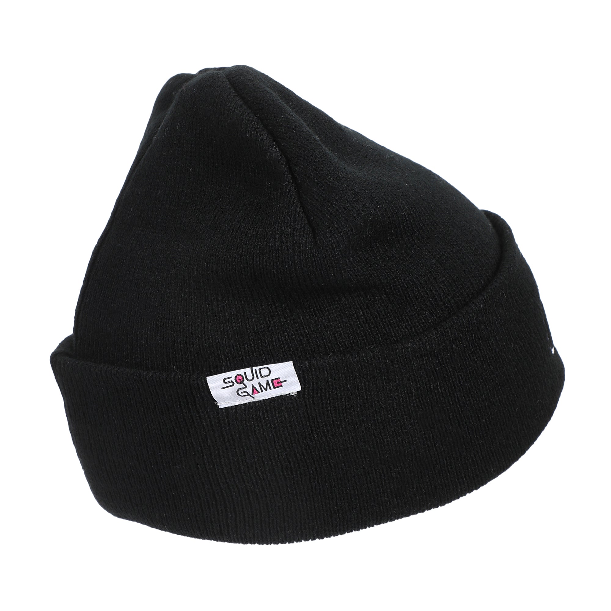 Squid Game Guard Symbols Embroidery Standard Cuff Acrylic Knit Beanie Cuff Beanie