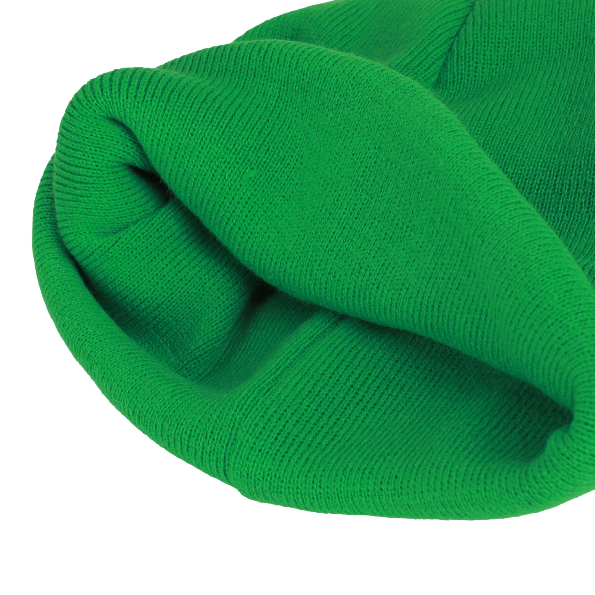 Super Mario Luigi Logo Embroidery Standard Cuff Acrylic Knit Beanie Cuff Beanie
