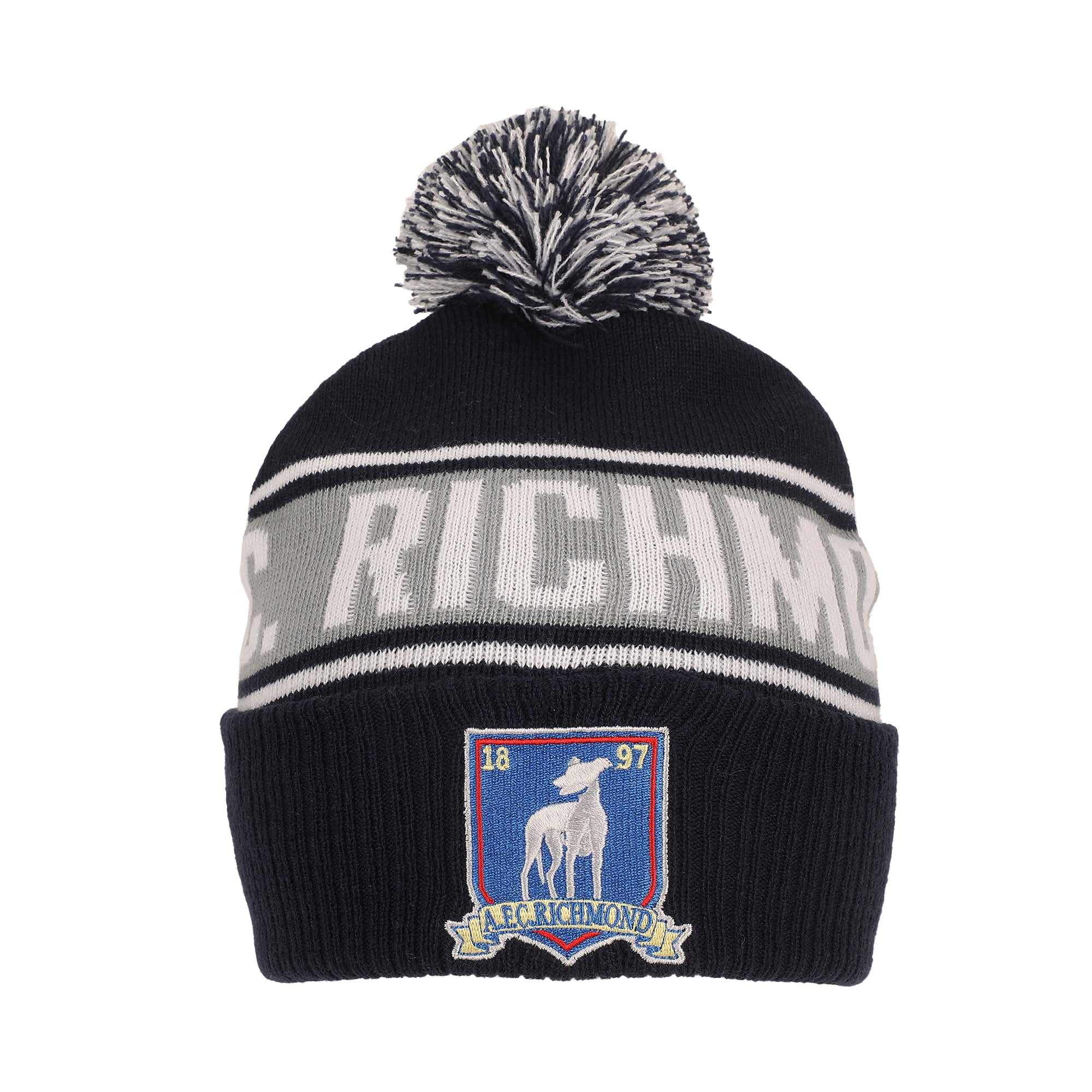 Ted Lasso Jacquard and Logo Black Cuff Beanie