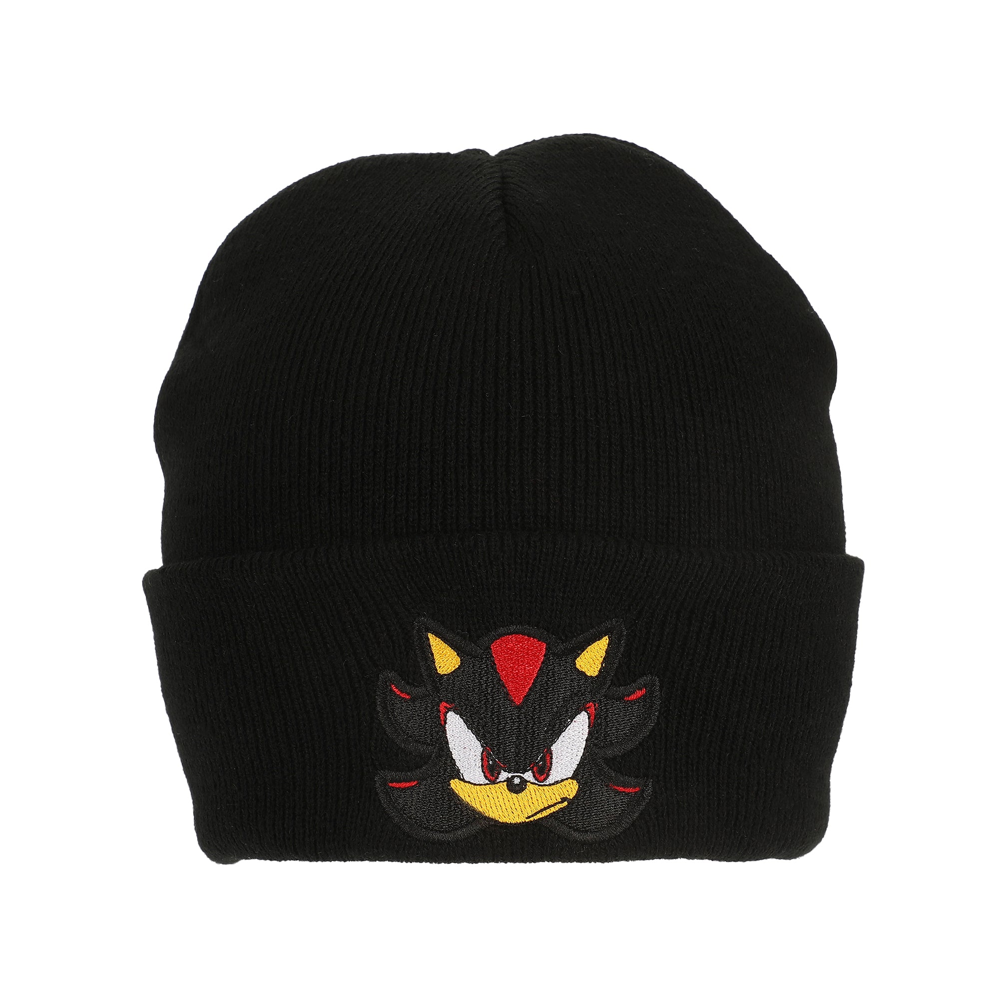 Sonic The Hedgehog Shadow Embroidery Acrylic Knit Standard Cuff Beanie
