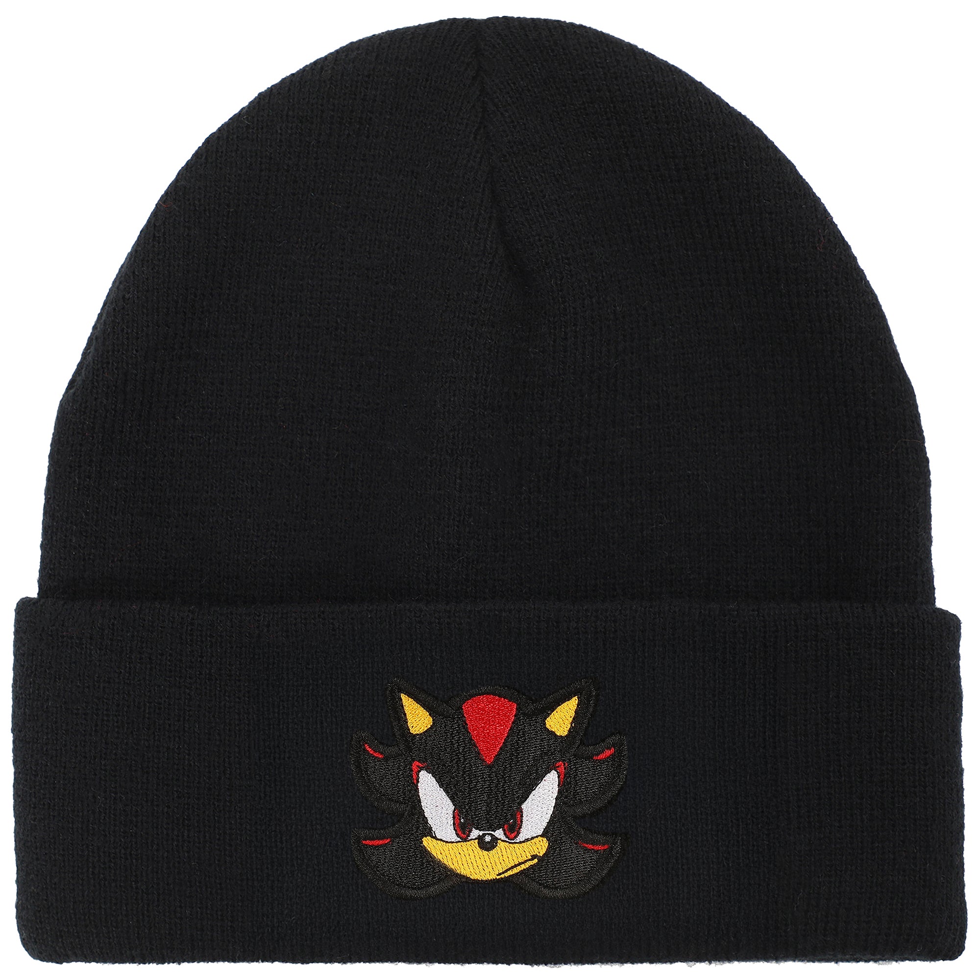 Sonic The Hedgehog Shadow Embroidery Acrylic Knit Standard Cuff Beanie