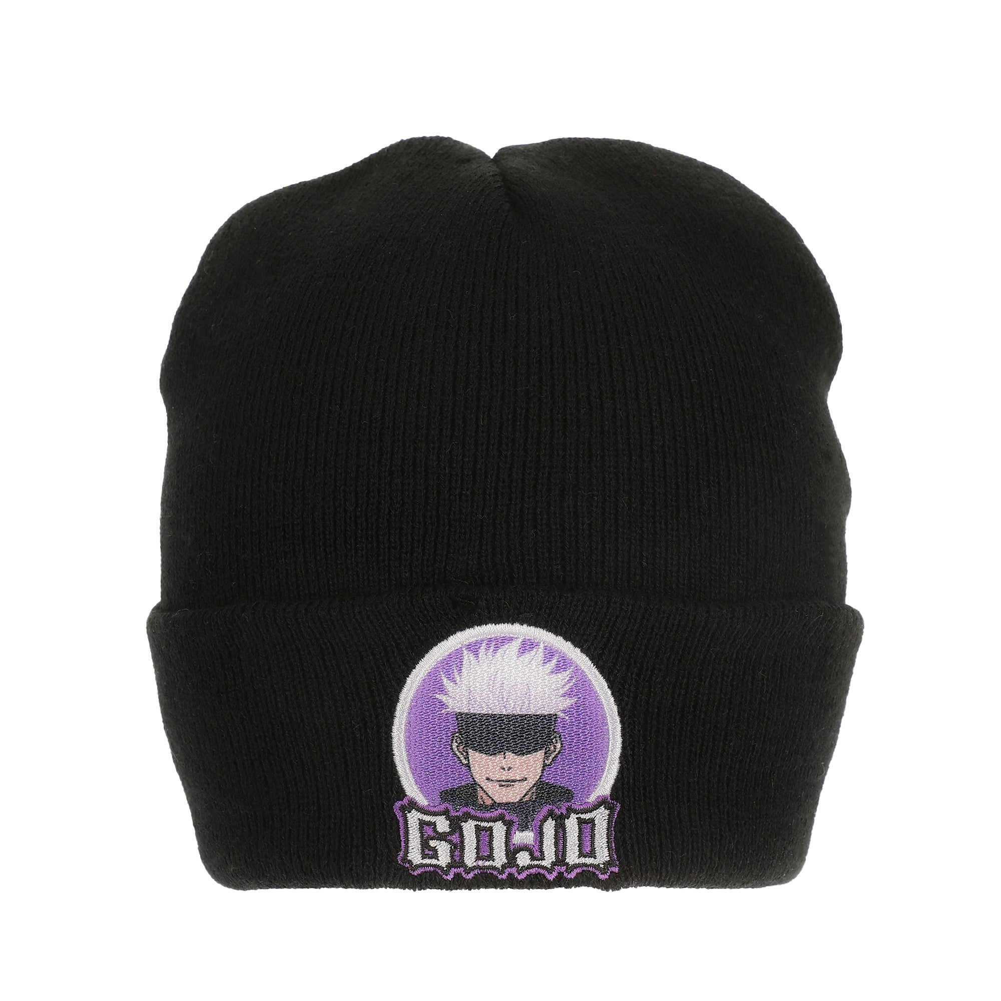 Jujutsu Kaisen Gojo Character Circle Black Cuff Beanie