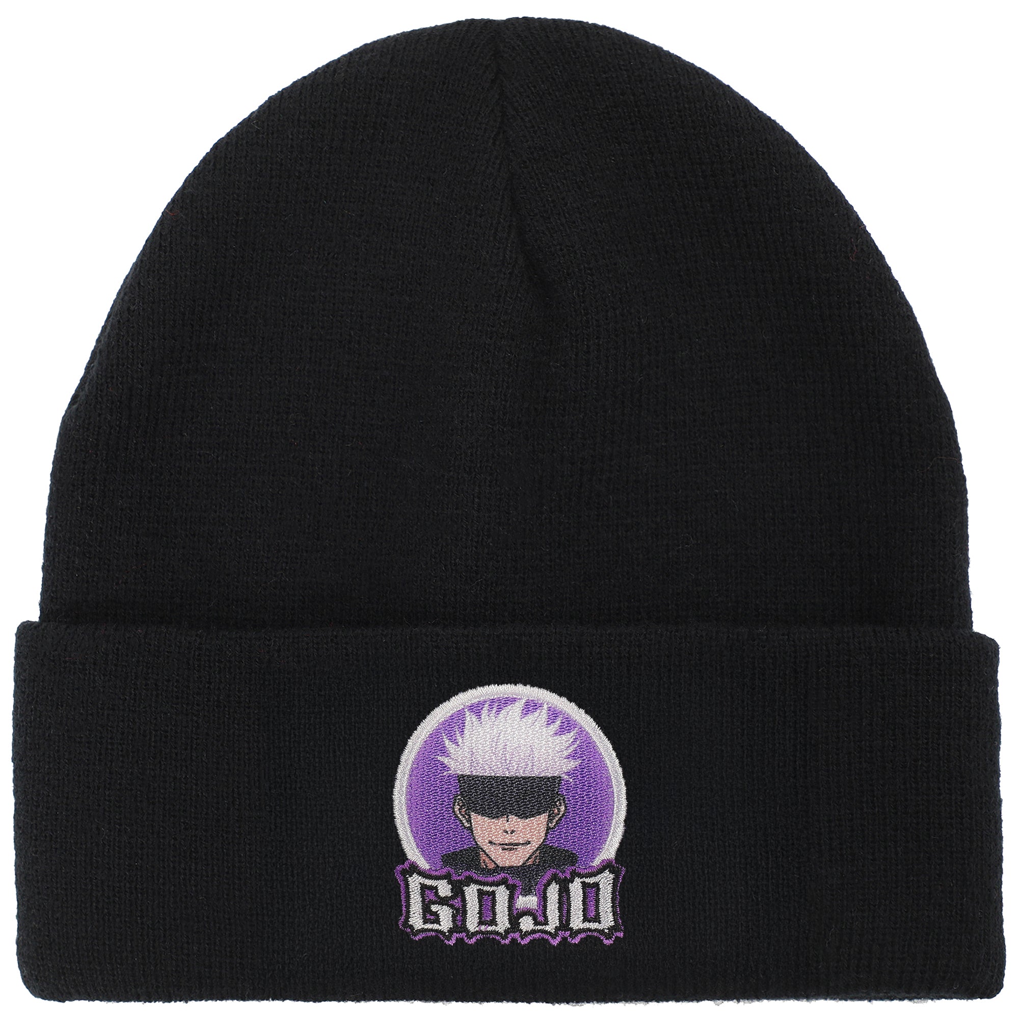 Jujutsu Kaisen Gojo Character Circle Black Cuff Beanie