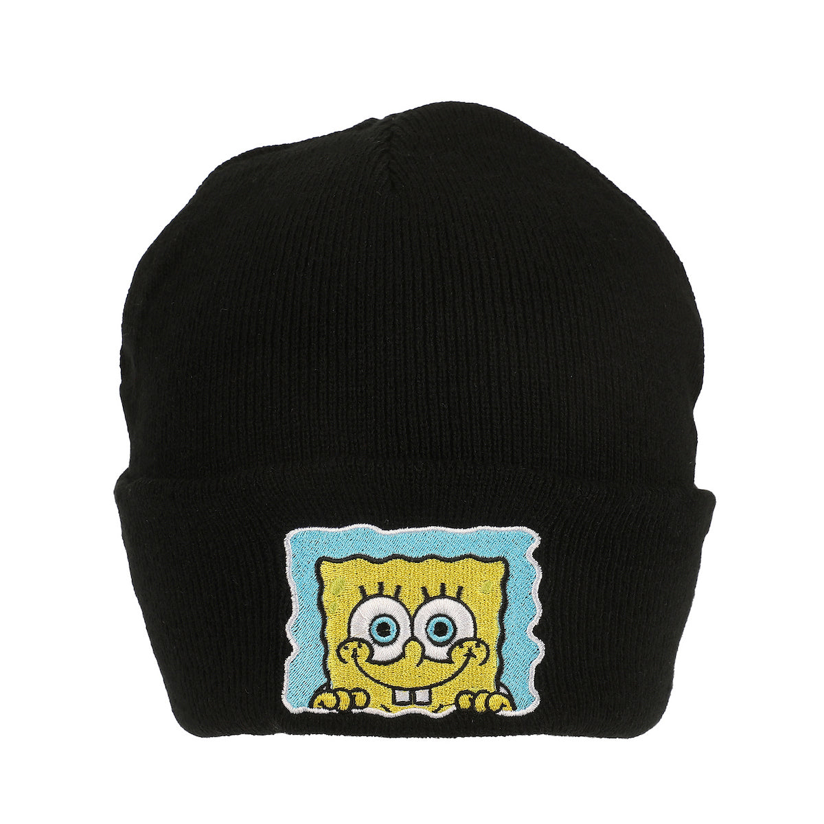 Spongebob Squarepants Embroidery Acrylic Knit Standard Cuff Beanie