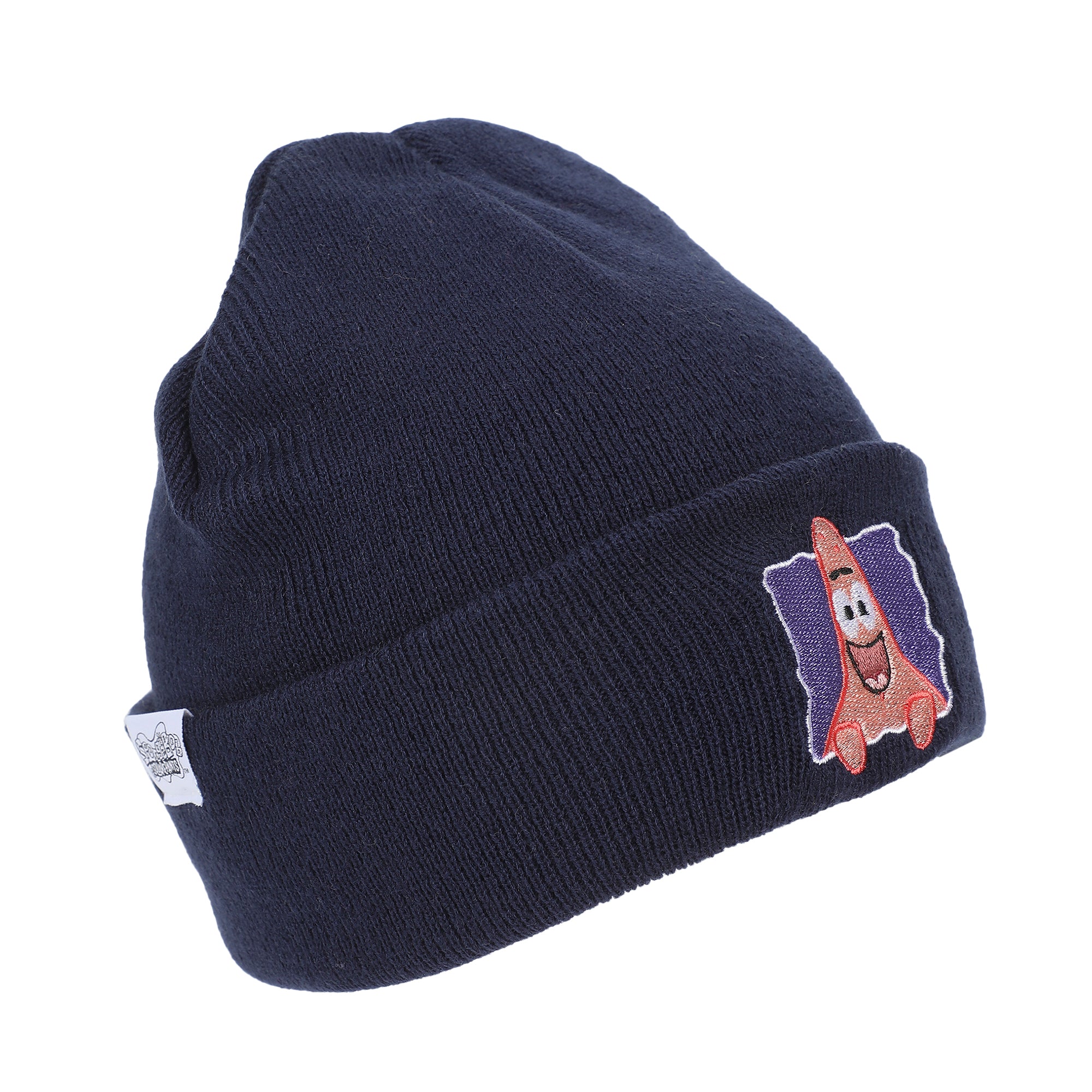 Spongebob Squarepants Patrick Embroidery Acrylic Knit Standard Cuff Beanie