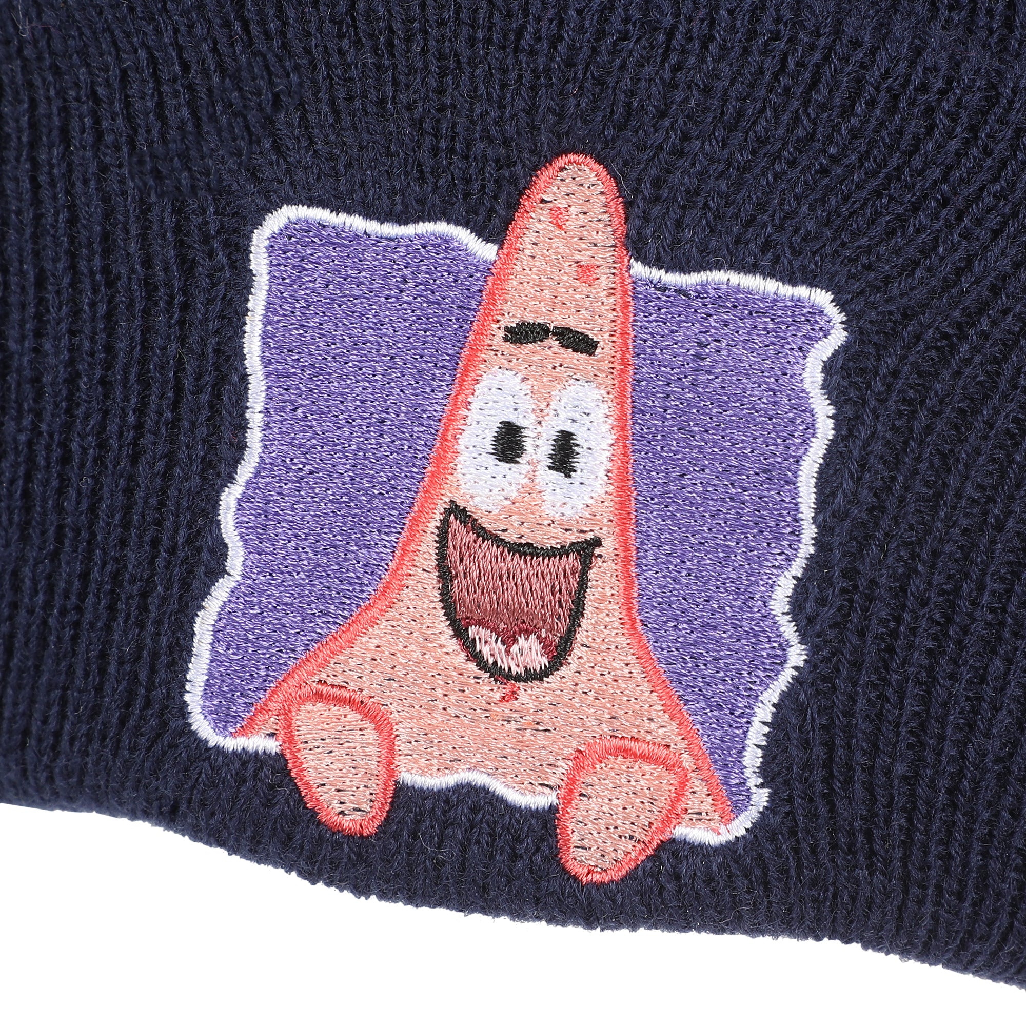 Spongebob Squarepants Patrick Embroidery Acrylic Knit Standard Cuff Beanie