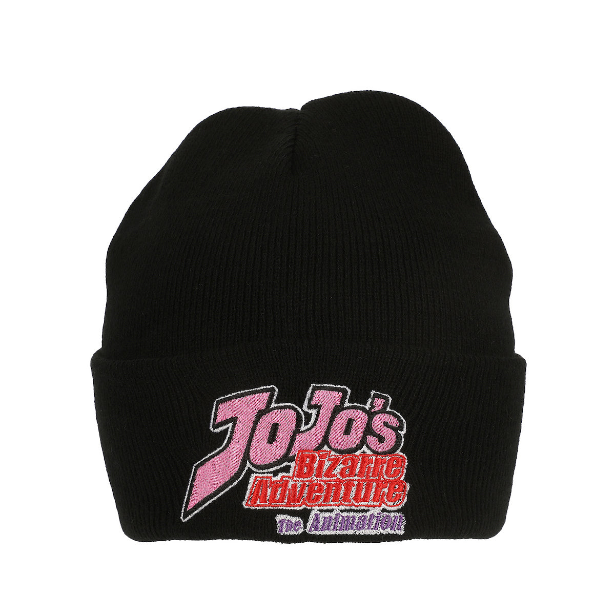Jojo's Bizarre Adventrue Jojos Logo Embroidery Acrylic Knit Cuff Beanie