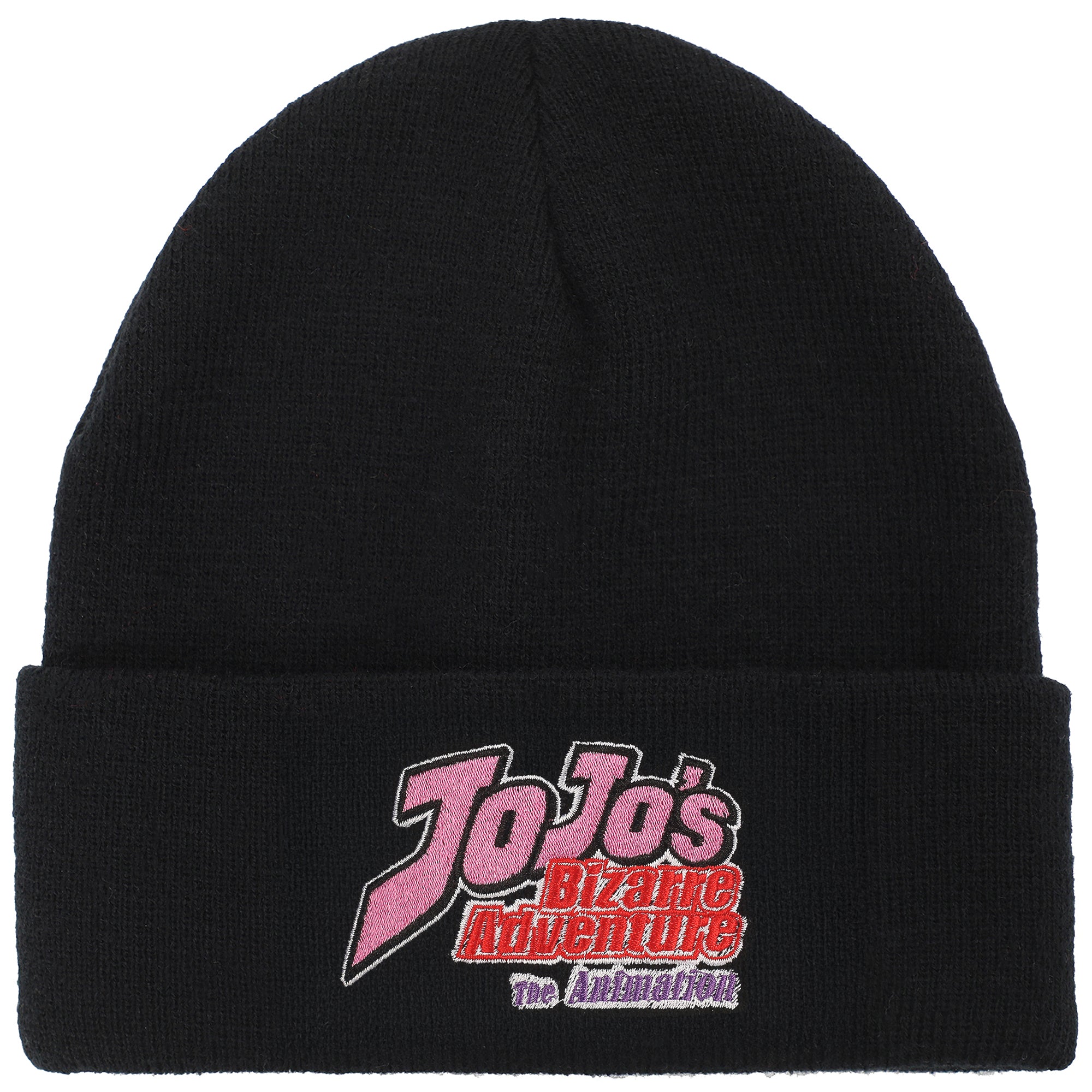 Jojo's Bizarre Adventure Jojos Logo Embroidery Acrylic Knit Cuff Beanie