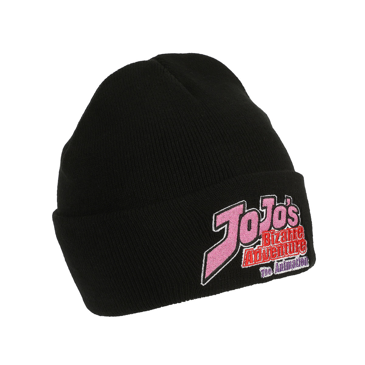 Jojo's Bizarre Adventrue Jojos Logo Embroidery Acrylic Knit Cuff Beanie