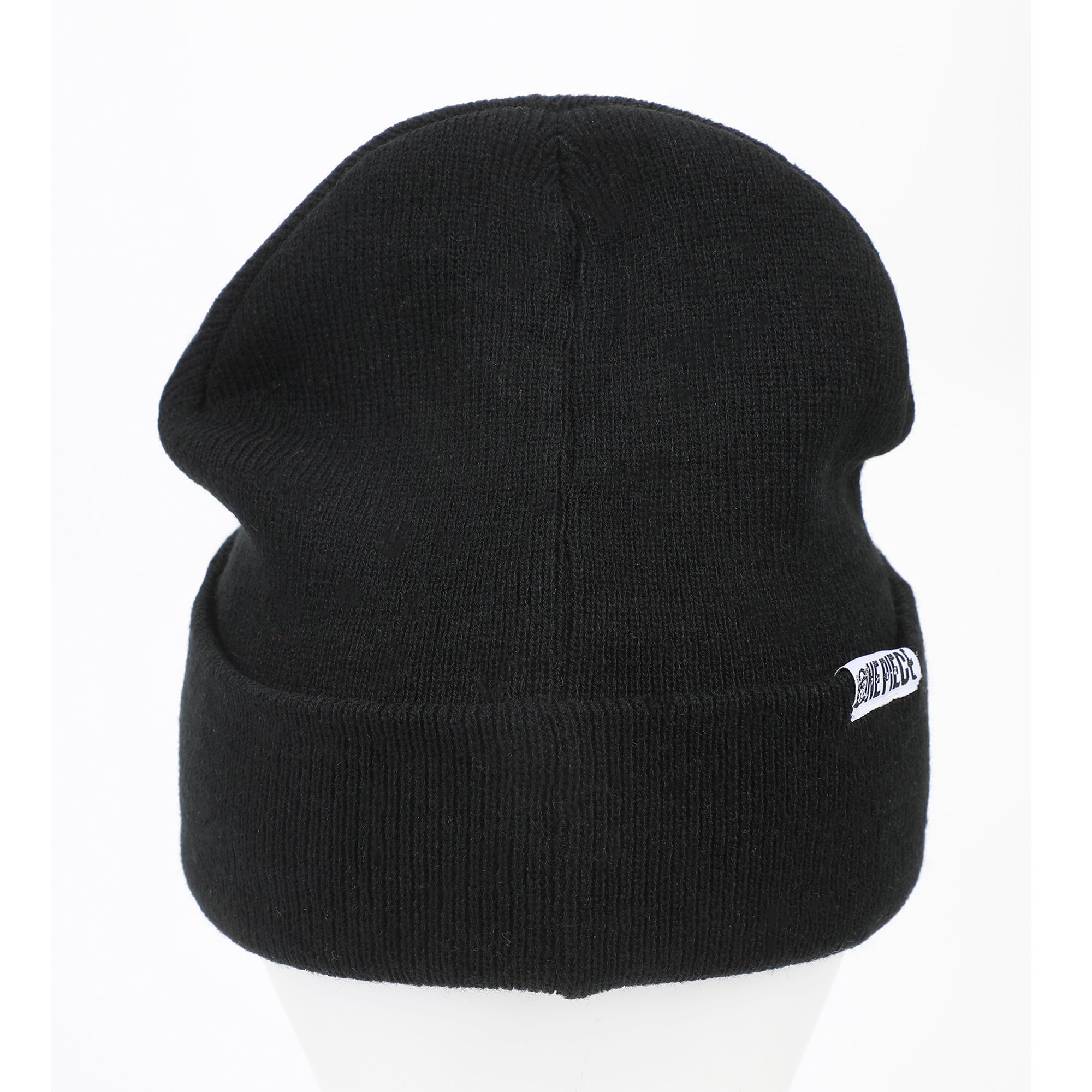 One Piece (Animated)  Zoro Jolly Roger And Woven Label Acrylic Knit Standard Cuff Beanie
