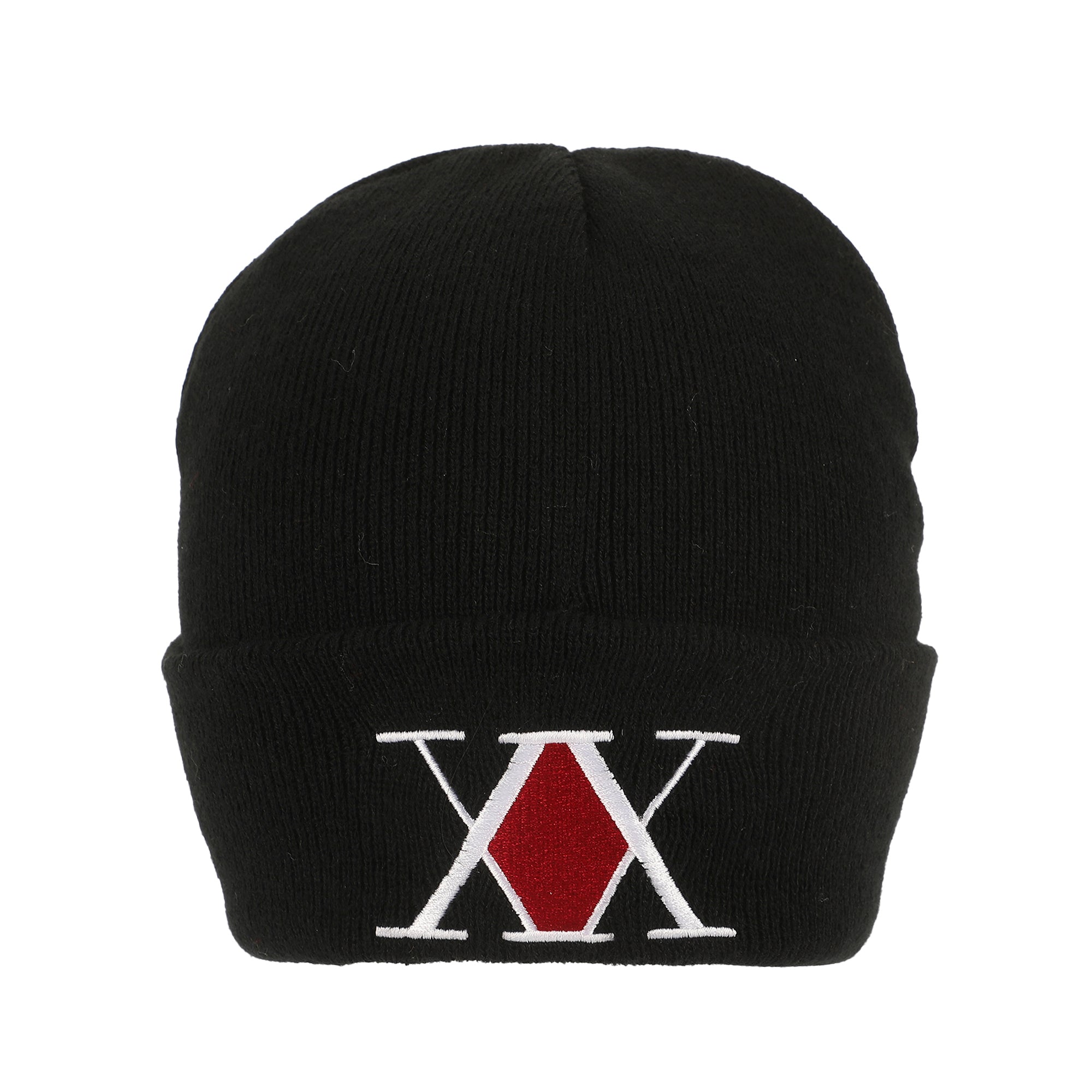 Hunter X Hunter Embroidered Logo Black Cuff Beanie