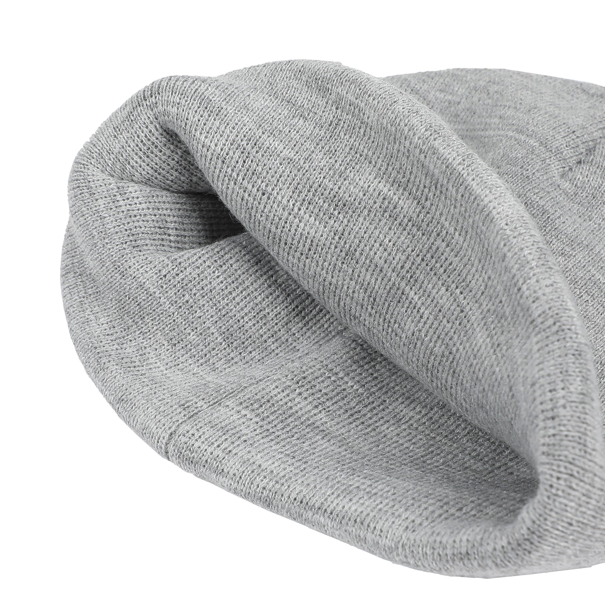Dungeons & Dragons Ampersand Logo Embroidery Heather Gray Acrylic Knit Cuff Beanie