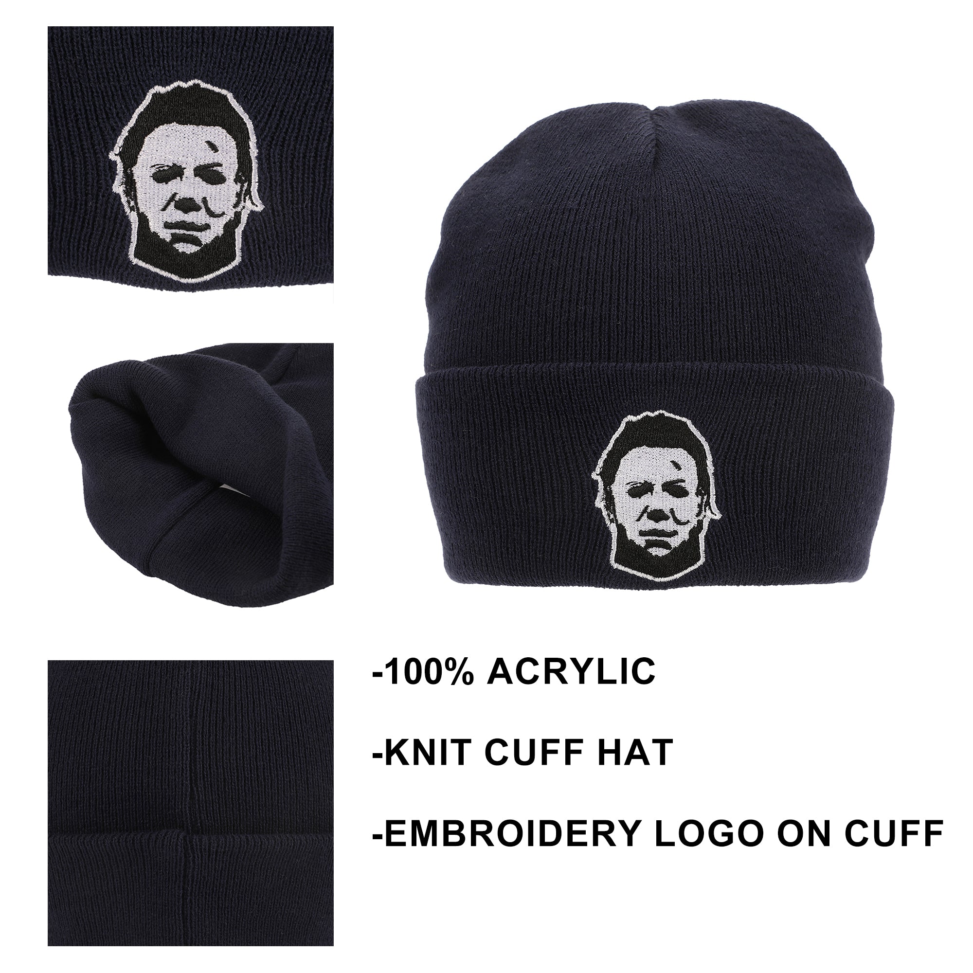 John Carpenter’s Halloween Michael Myers Navy Cuff Beanie