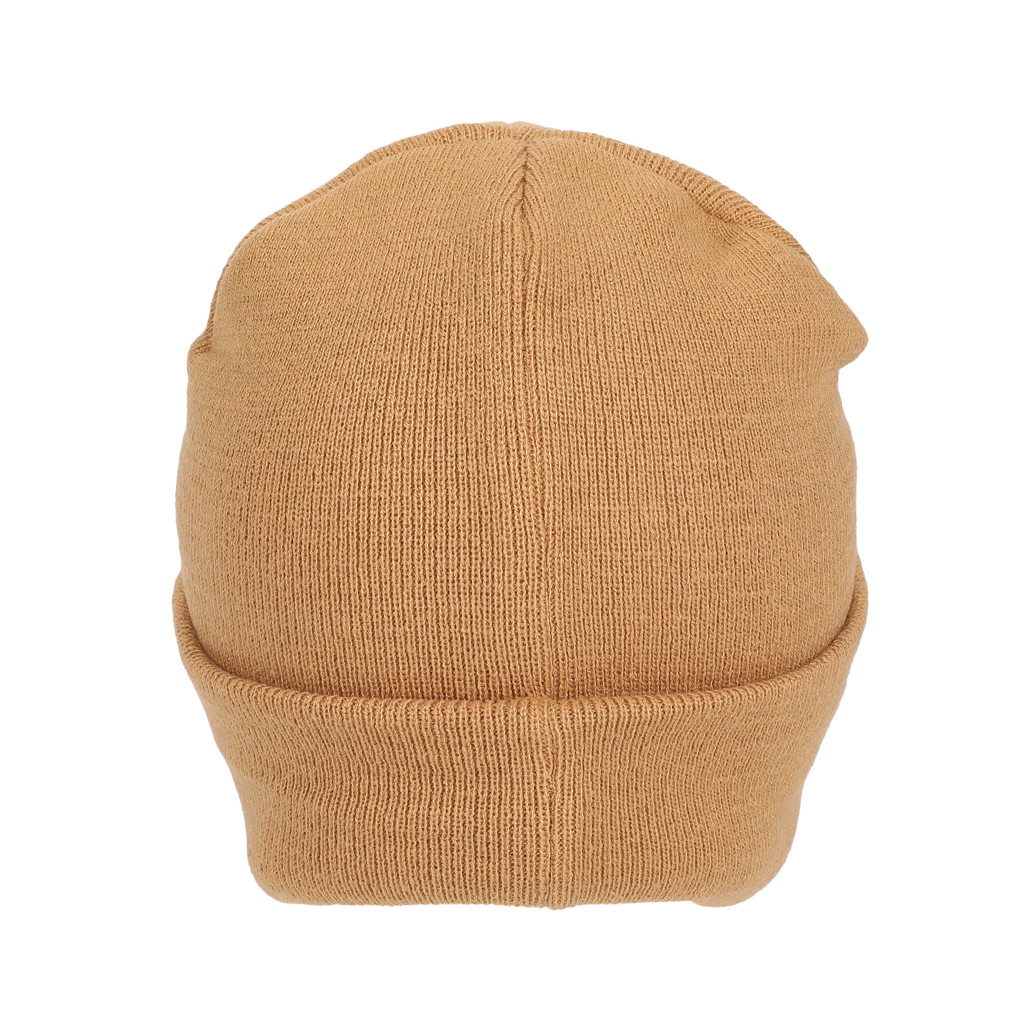 Mickey Mouse Mickey Embroidery Brown Acrylic Knit Standard Cuff Beanie