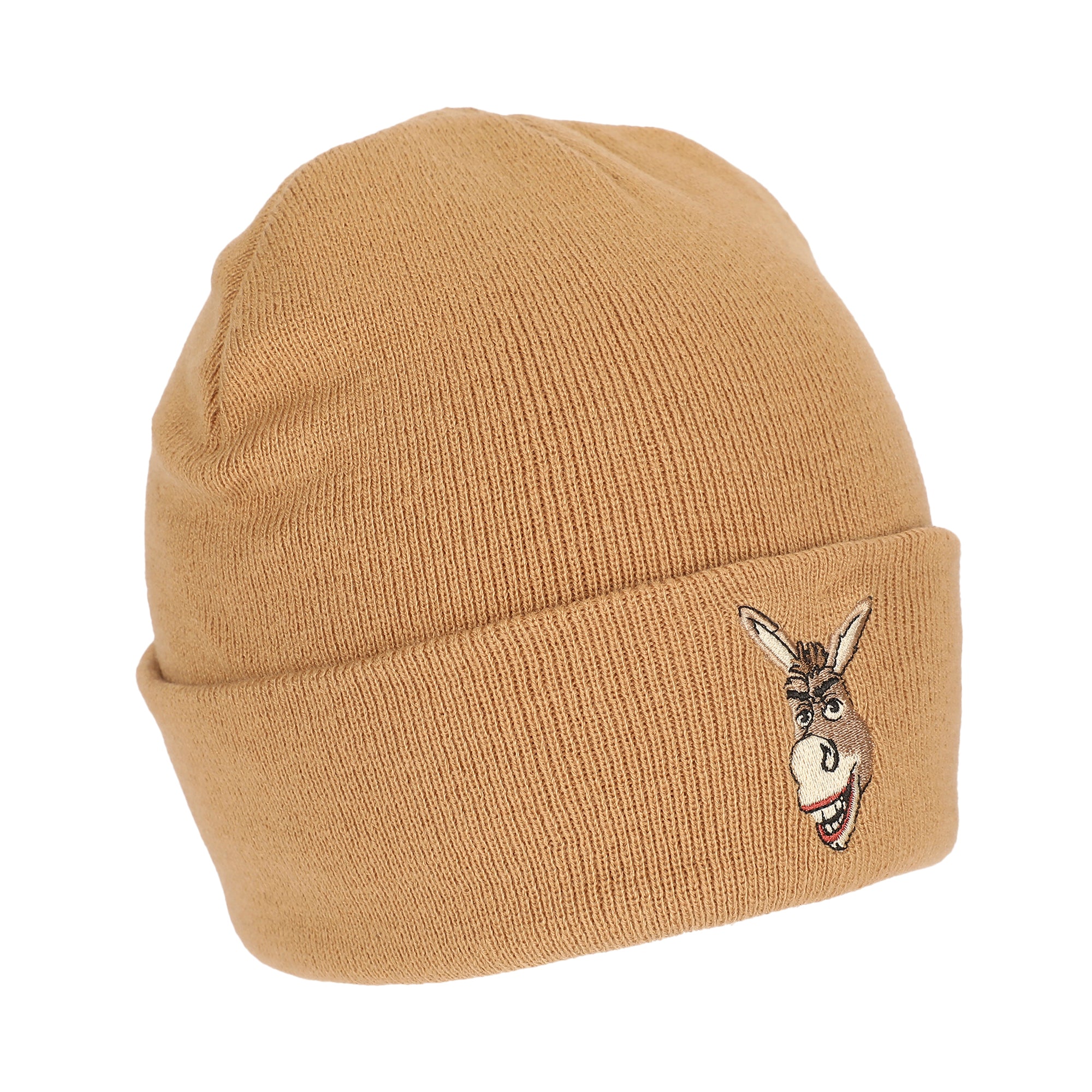 Shrek Donkey Embroidery Acrylic Knit Standard Cuff Beanie