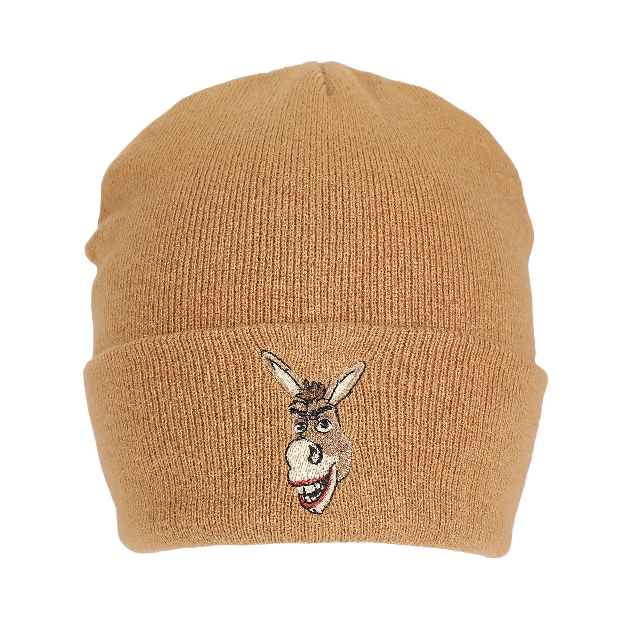 Shrek Donkey Embroidery Acrylic Knit Standard Cuff Beanie
