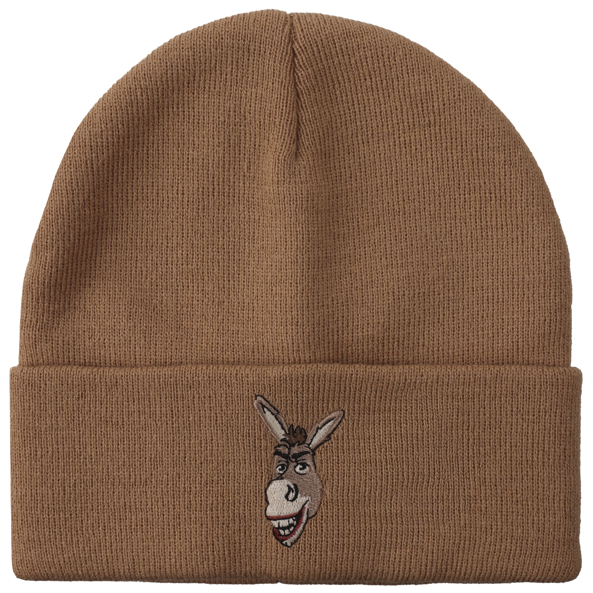 Shrek Donkey Embroidery Acrylic Knit Standard Cuff Beanie