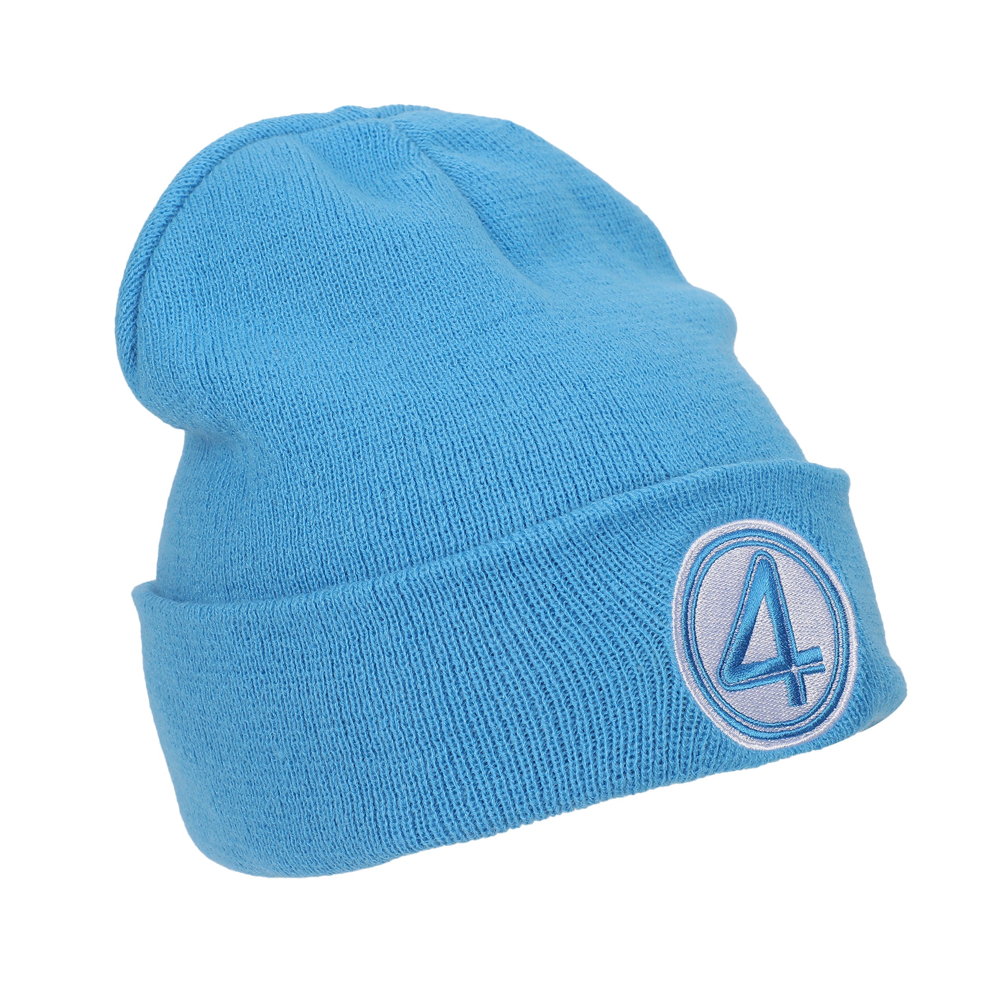 The Fantastic Four: Final Steps Fantastic Four 4 Symbol Embroidery Acrylic Knit Standard Cuff Beanie