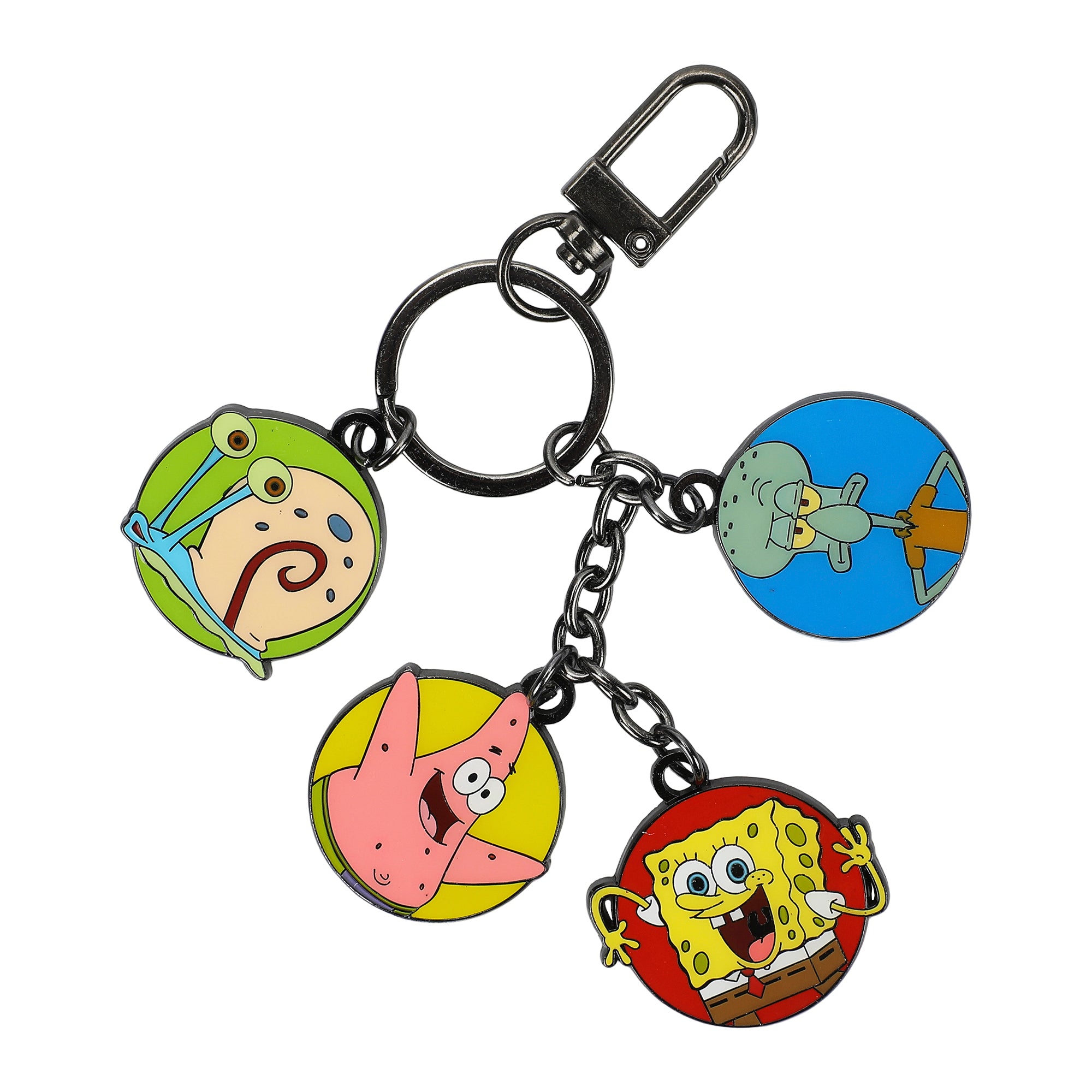 Spongebob Squarepants Favorite Characters Multi Charm Keychain